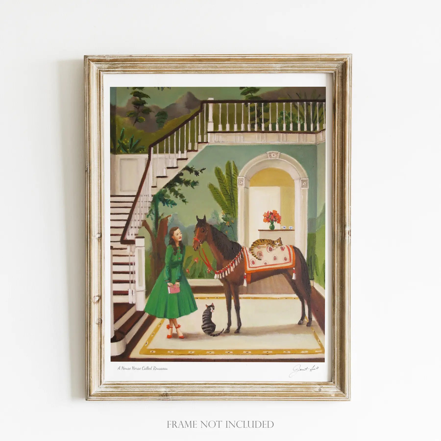 A House Horse Called Rousseau Art Print