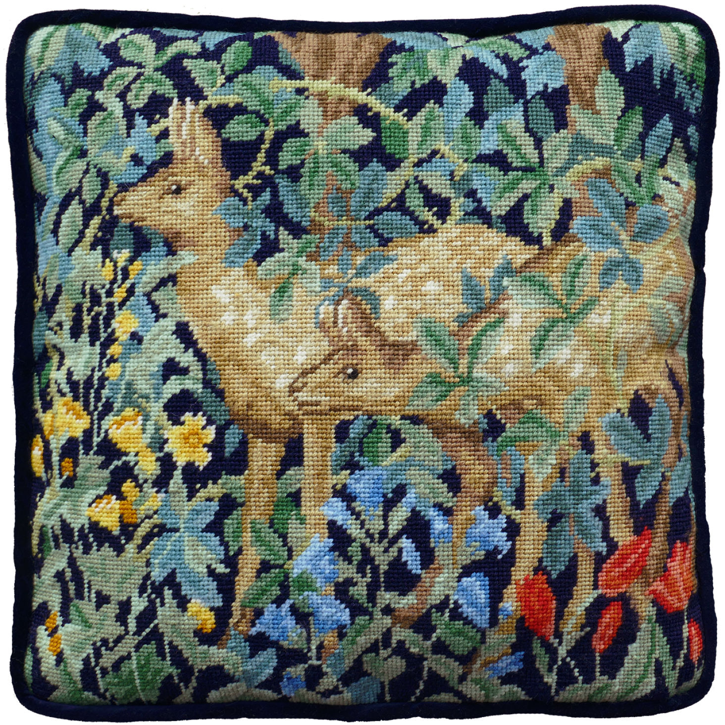 Greenery Deer Needlepoint Kit / William Morris & Co.