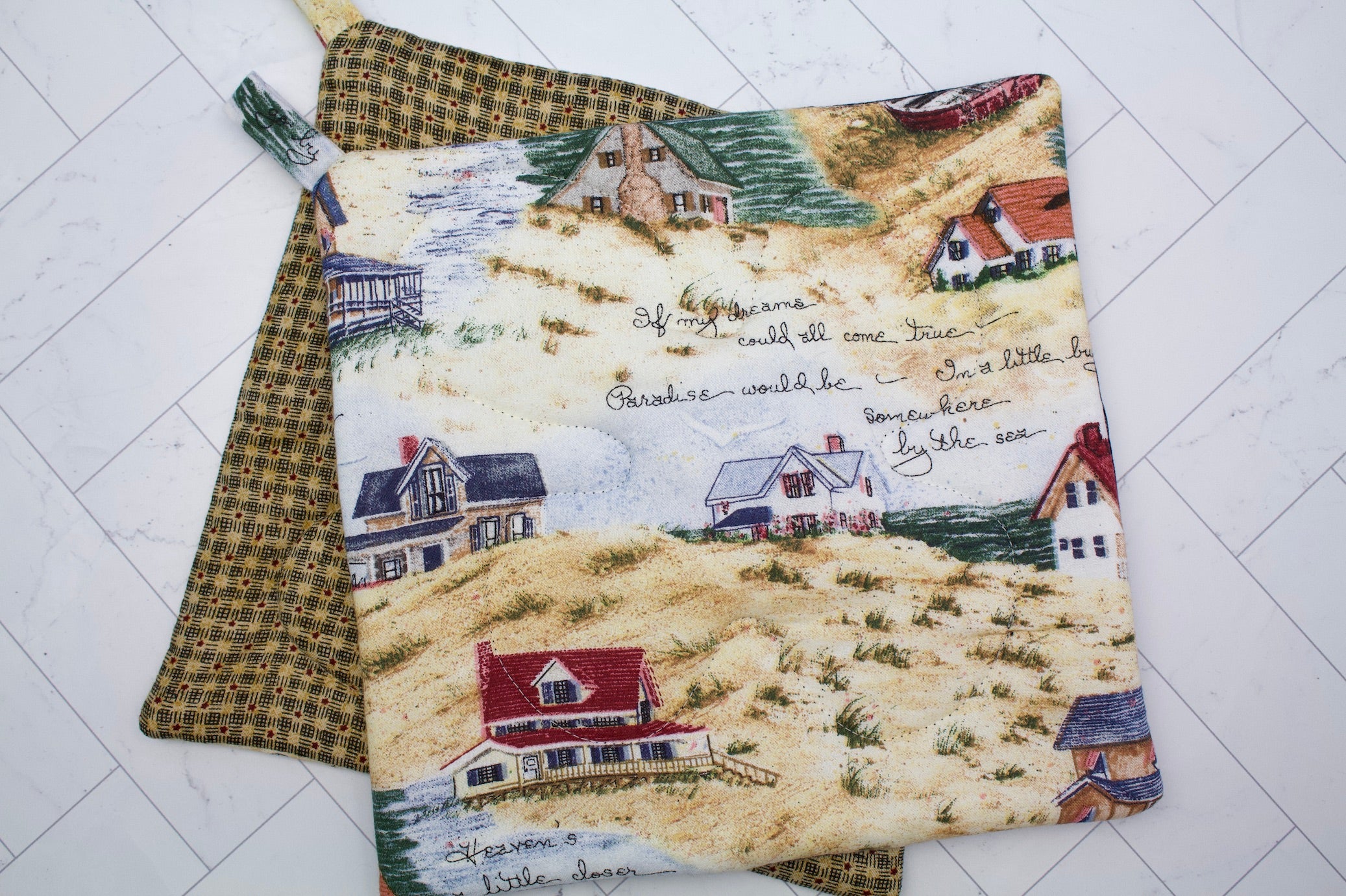 Cottage by the Sea Potholder