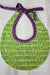 Grassland Small Bib-The Blue Peony-Category_Bib,Color_Green,Color_Purple,Department_Organic Baby,Material_Organic Cotton