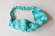 Teal Chords Twist Headband-The Blue Peony-Category_Headband,Color_Teal,Color_White,Department_Personal Accessory,Style_Twist