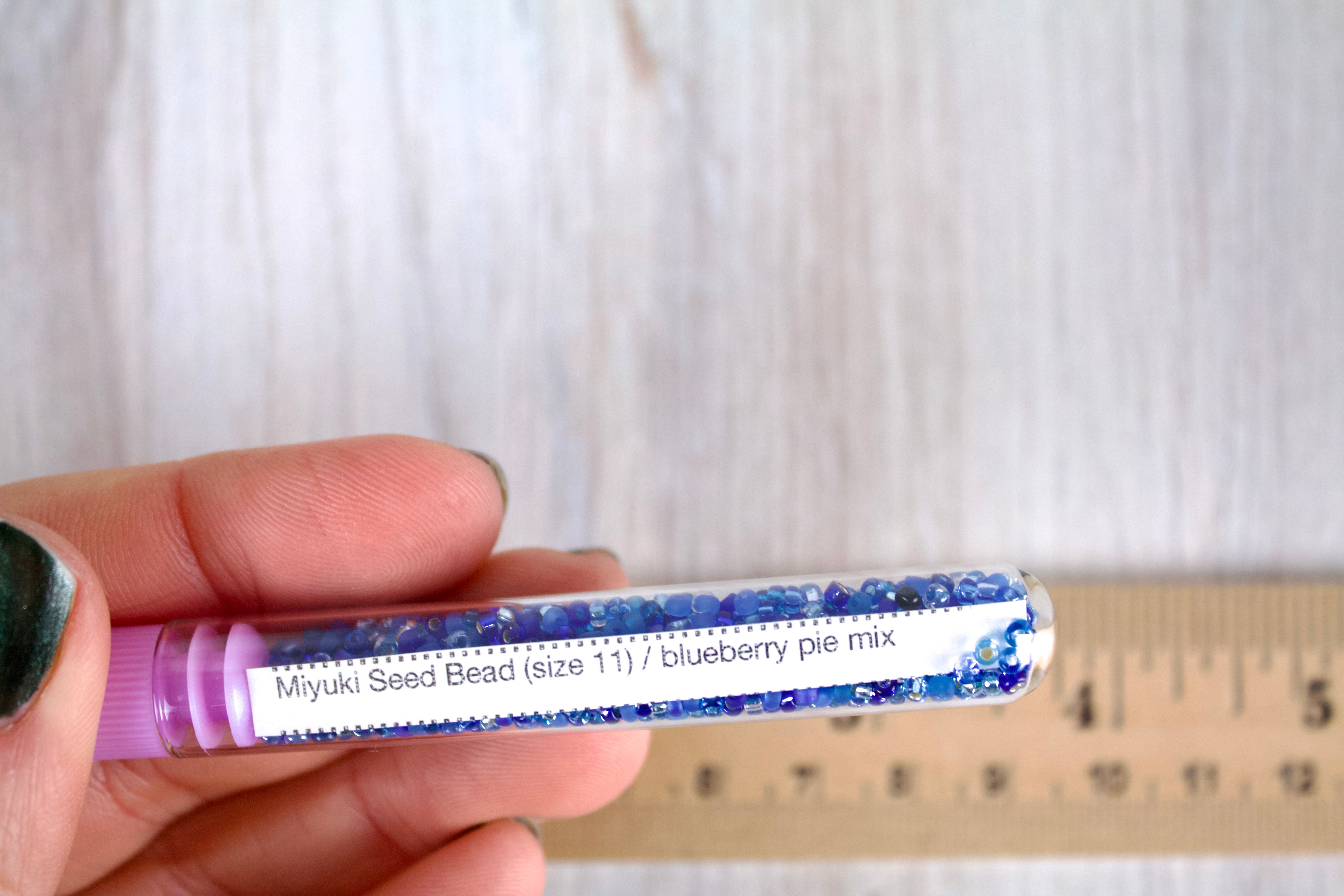 Blueberry Pie Mix Miyuki Seed Beads size 11