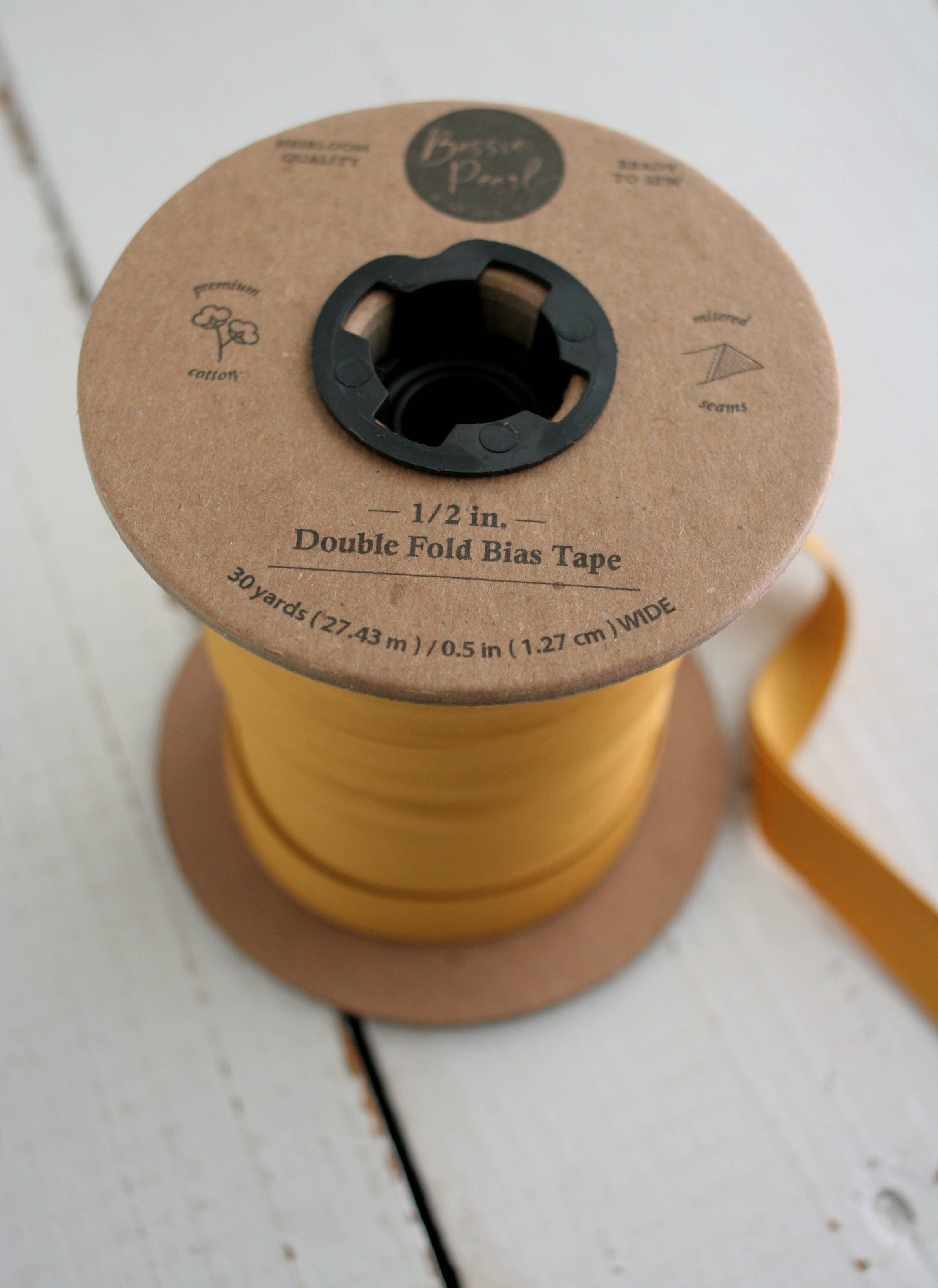 1/2" Double Fold Bias Binding-Sage Green Stripe