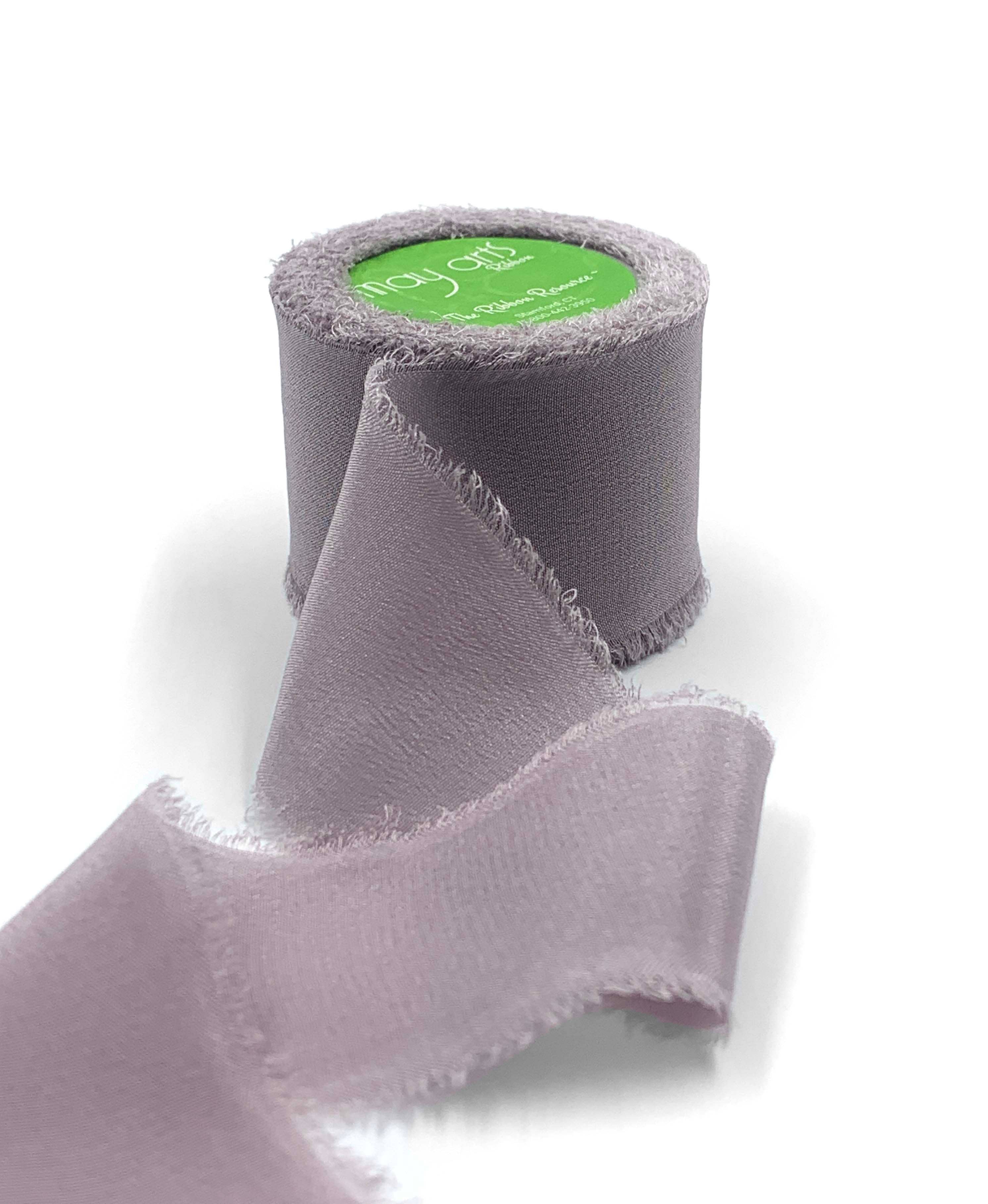 1.25" Sphinx 100% Silk Crepe with Frayed Edge Ribbon
