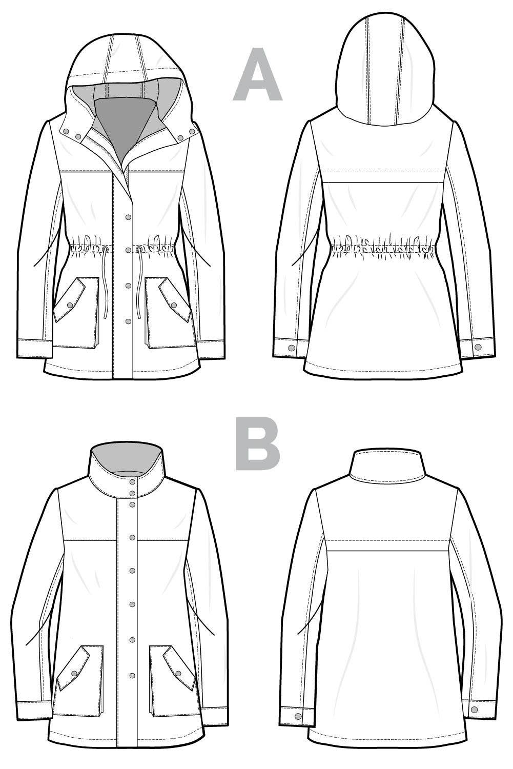 Kelly Anorak Jacket Sewing Pattern