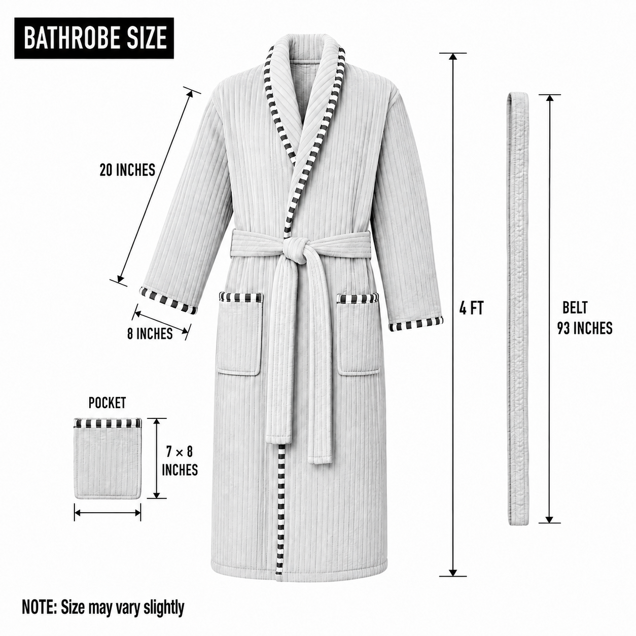 Thick Waffle Cotton Bathrobe- Hand Block Printed