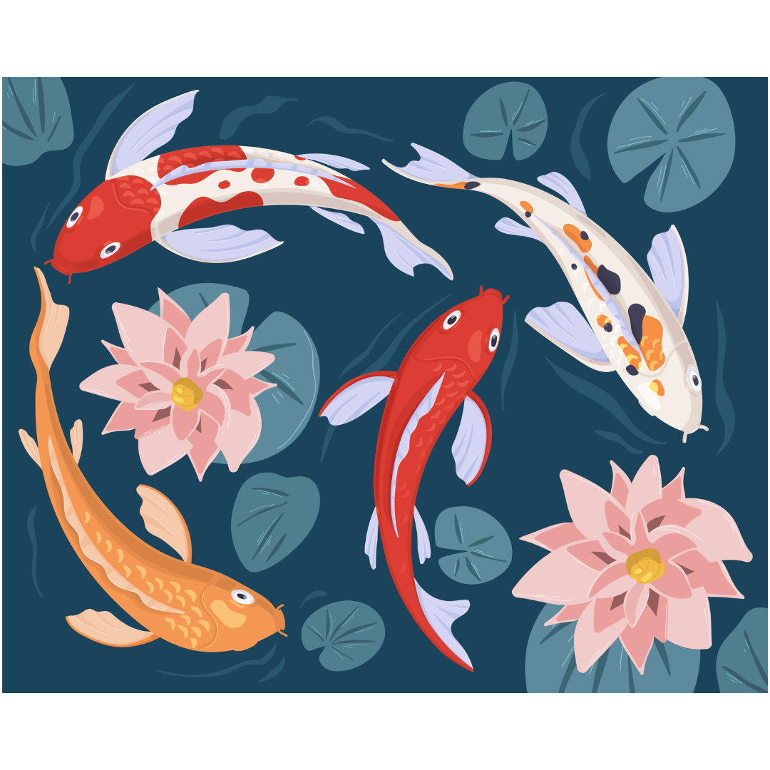 Don't Be Koi Paint by Numbers Kit