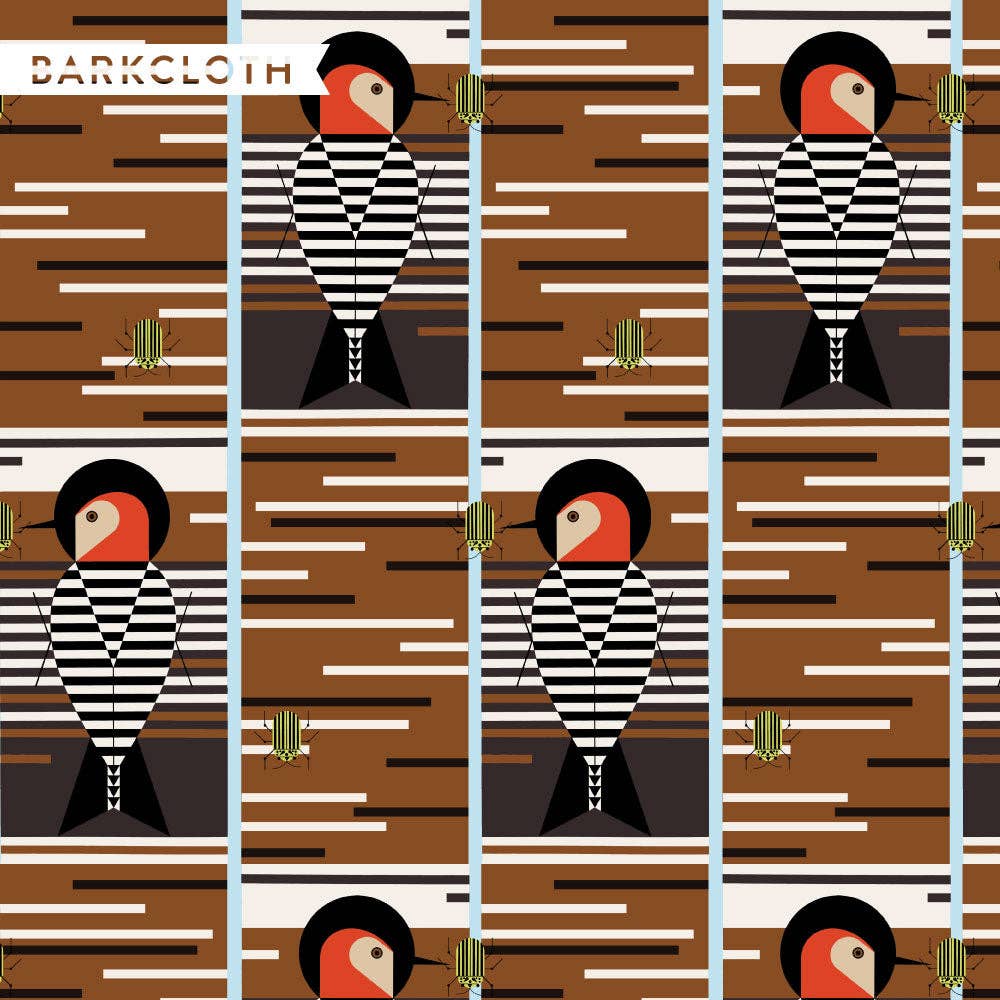 Baffling Belly Barkcloth