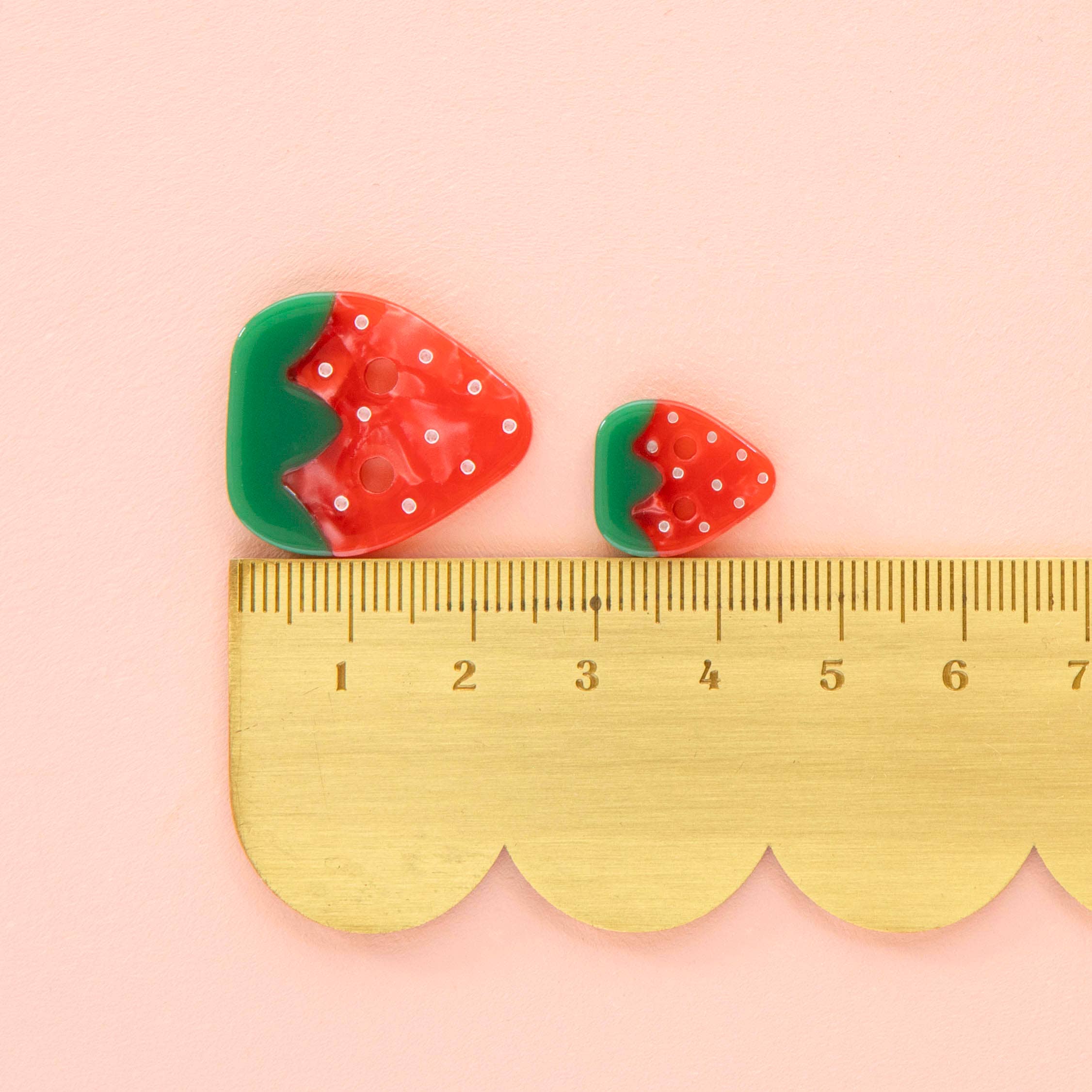 Strawberry Small 5/8" Buttons