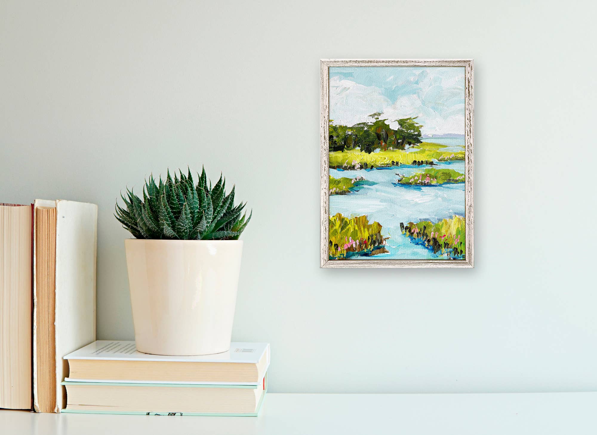 Summer Marsh Mini Framed Canvas