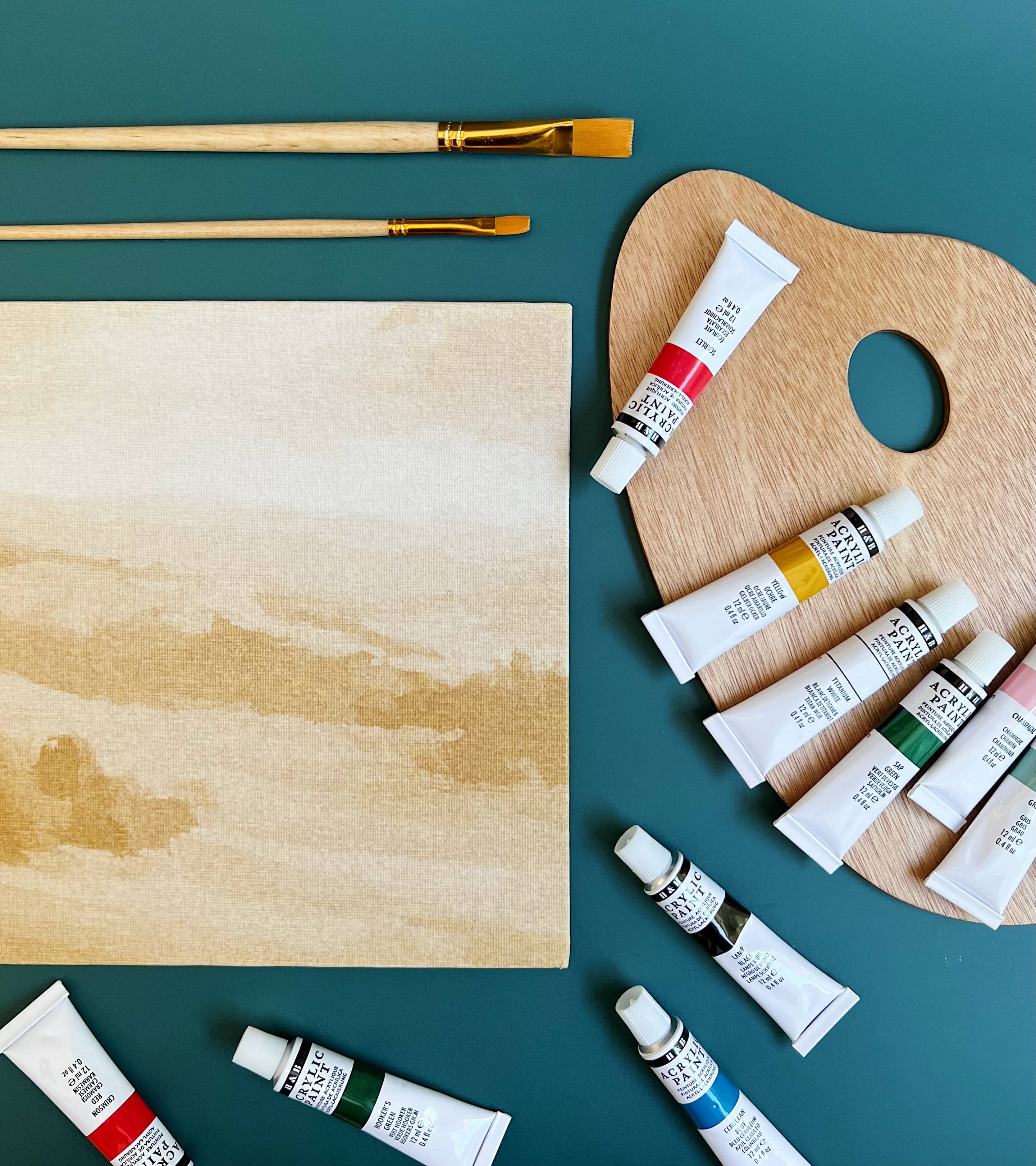 Italian Countryside impressionist painting kit