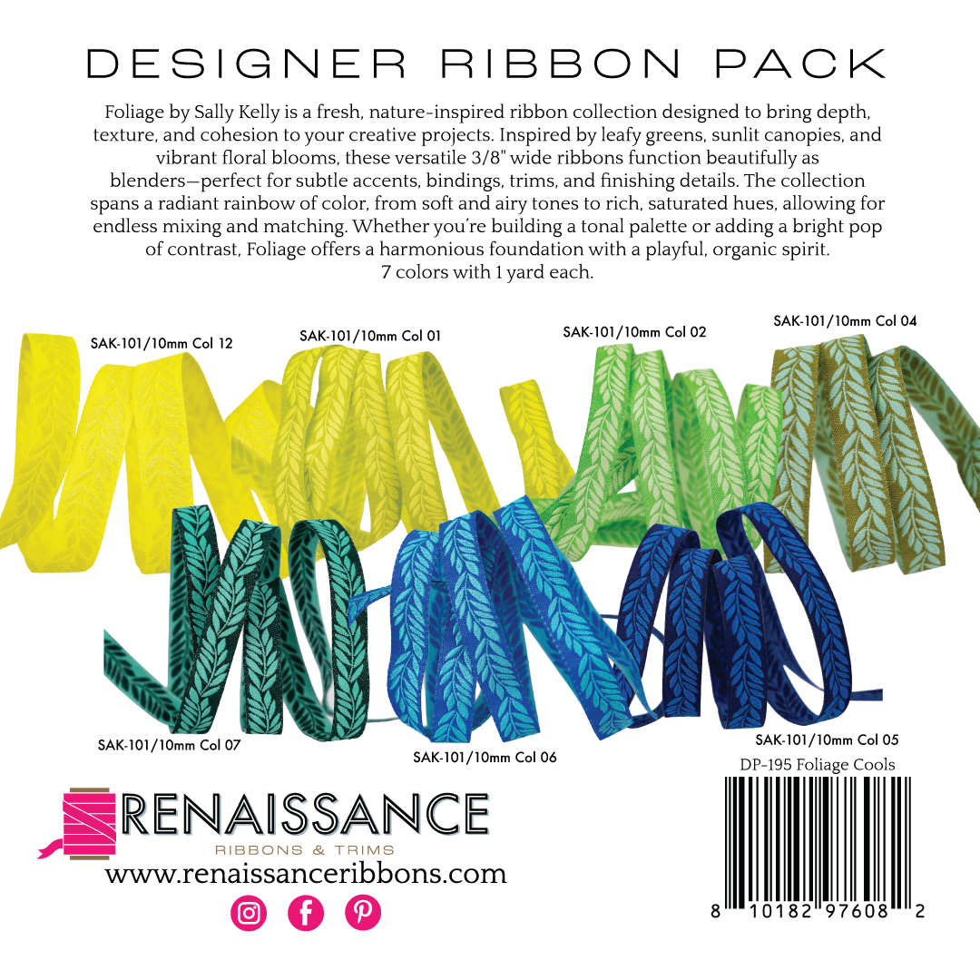 Foliage Designer Ribbon Pack by Sally Kelly
