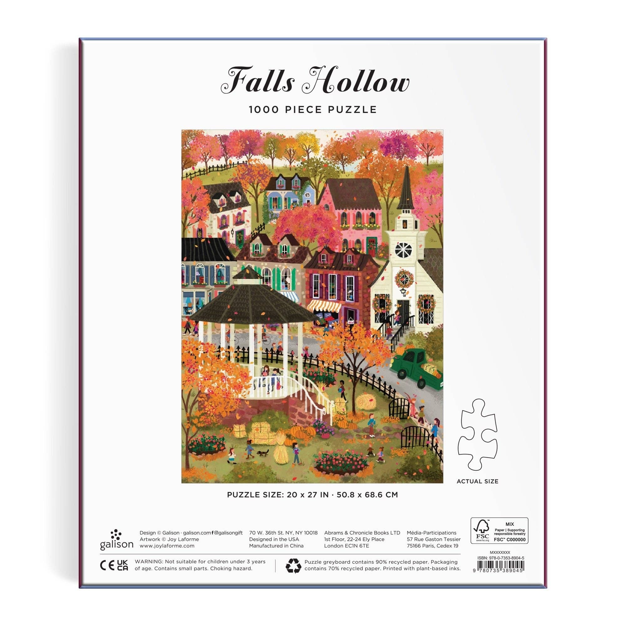 Joy Laforme Falls Hollow 1000 Piece Puzzle