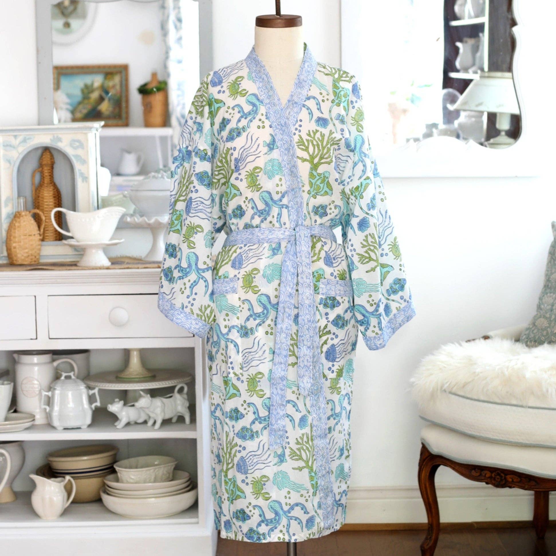 Kimono Robe, Sea Life