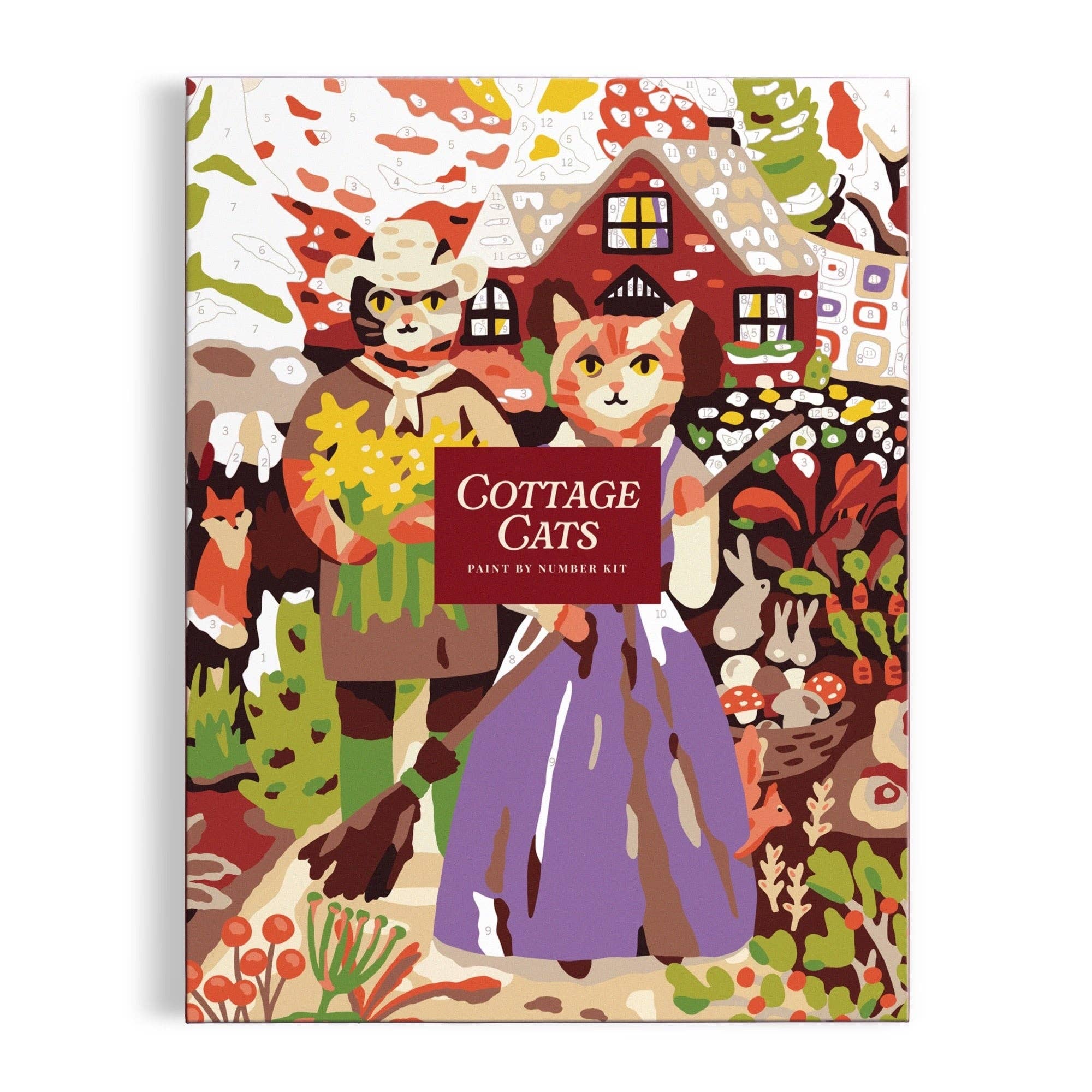 Cottage Cats Paint by Number Kit