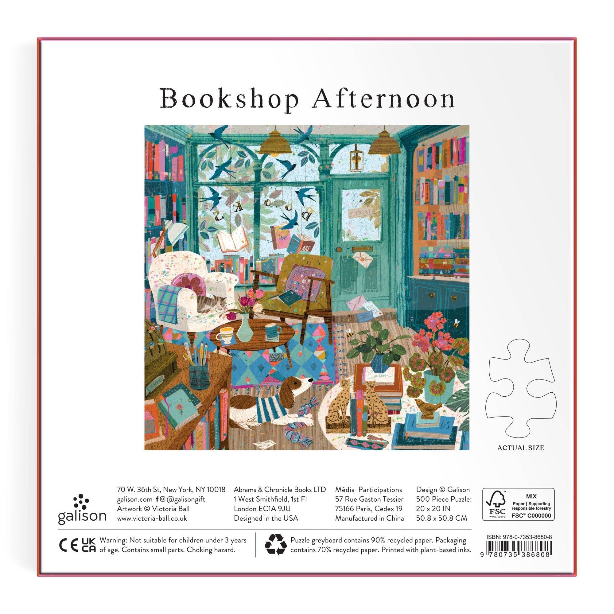 Bookshop Afternoon 500 Piece Foil Puzzle