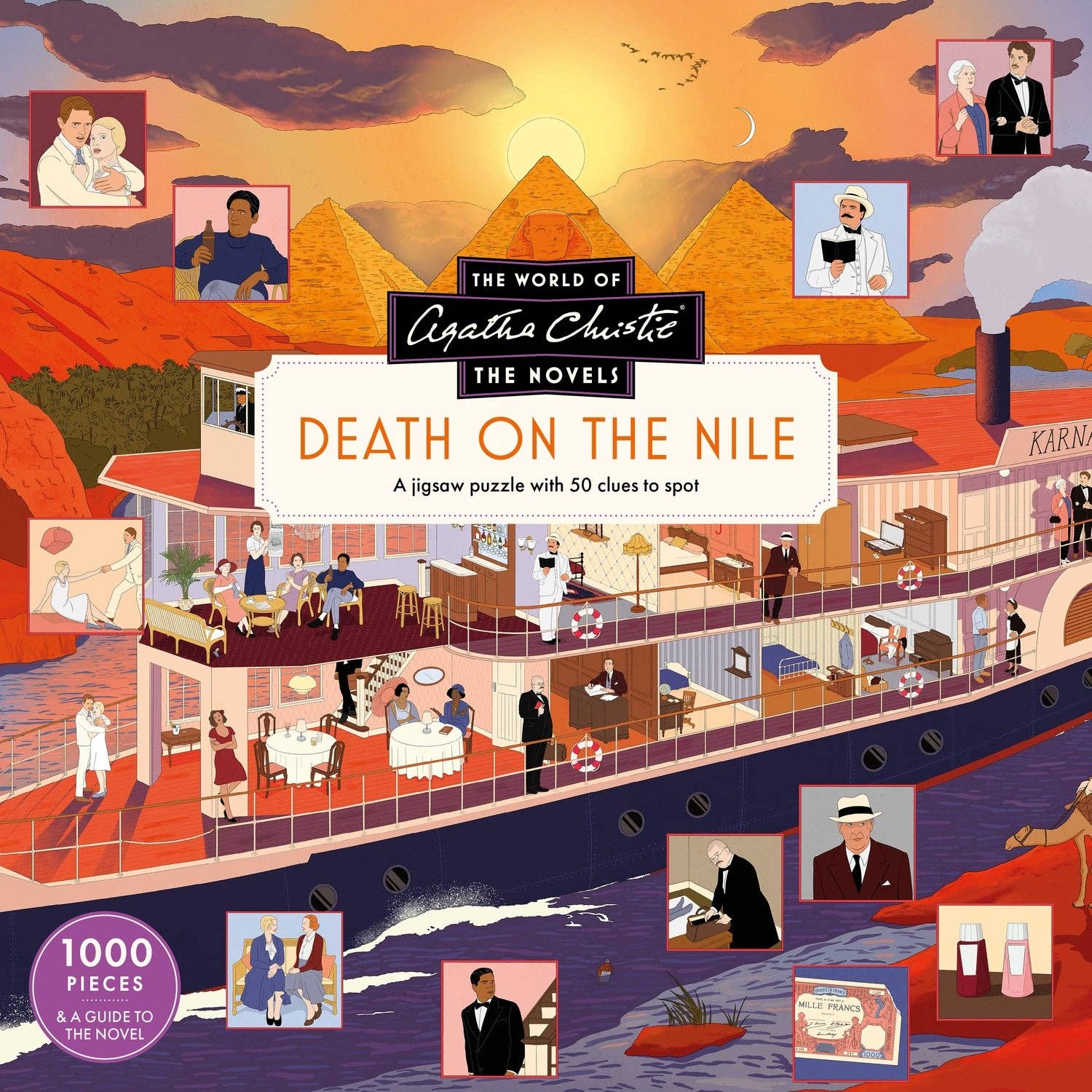 The World of Agatha Christie: Death on the Nile: A 1000-piece jigsaw puzzle