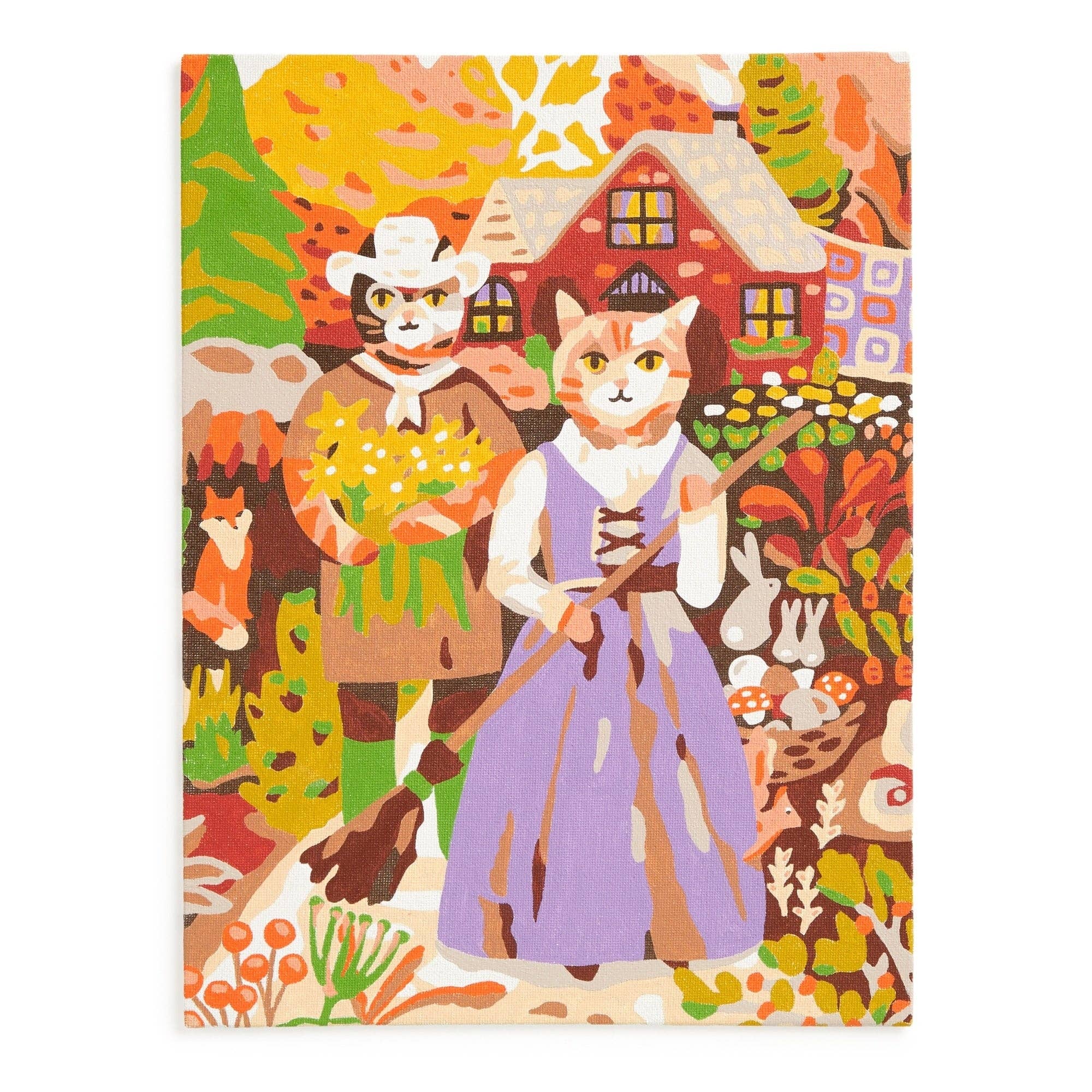 Cottage Cats Paint by Number Kit
