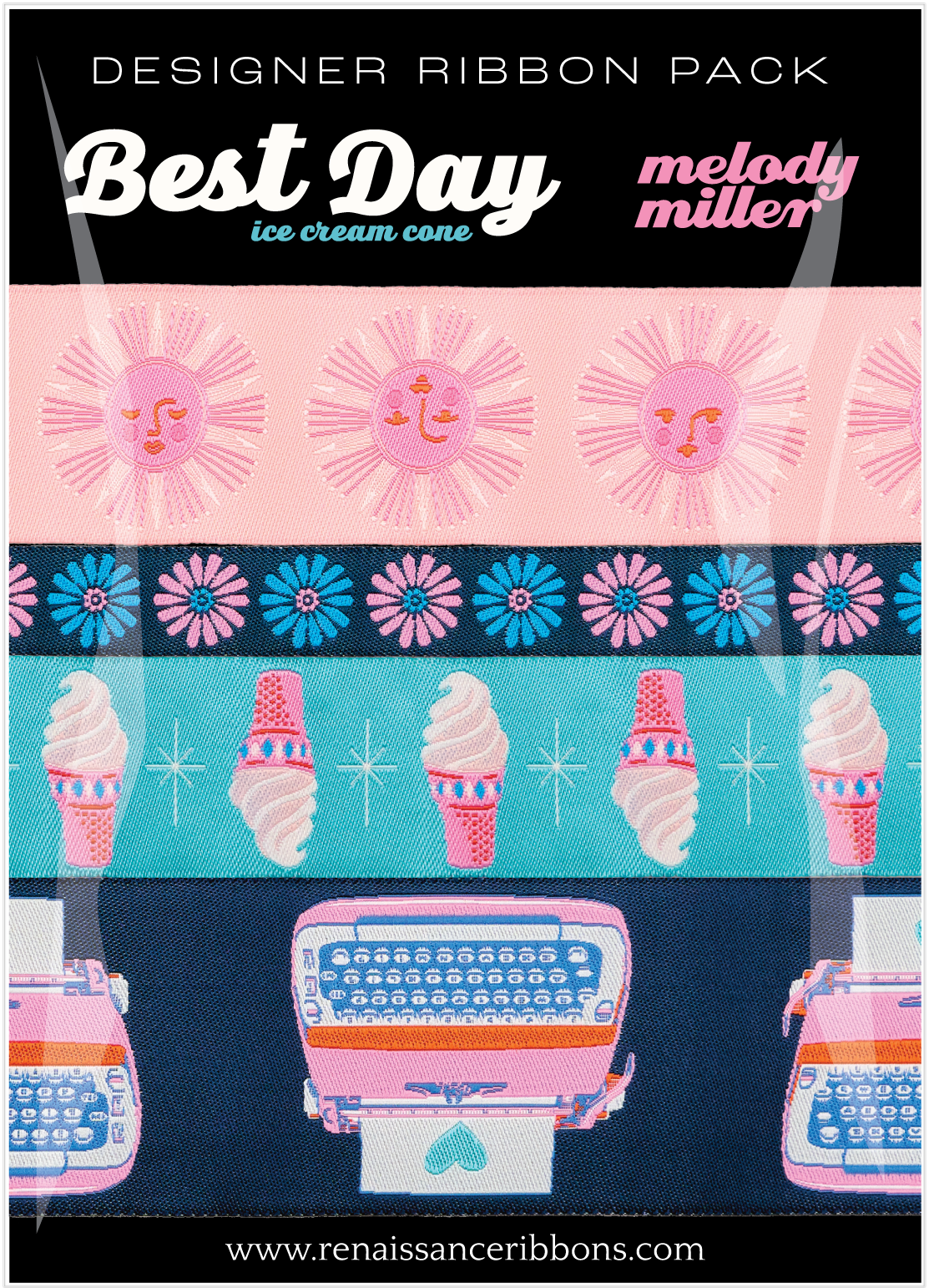 Best Day - Ice Cream Sundae by Melody Miller Ribbon Pack