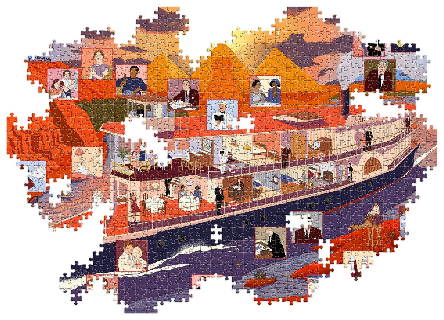 The World of Agatha Christie: Death on the Nile: A 1000-piece jigsaw puzzle