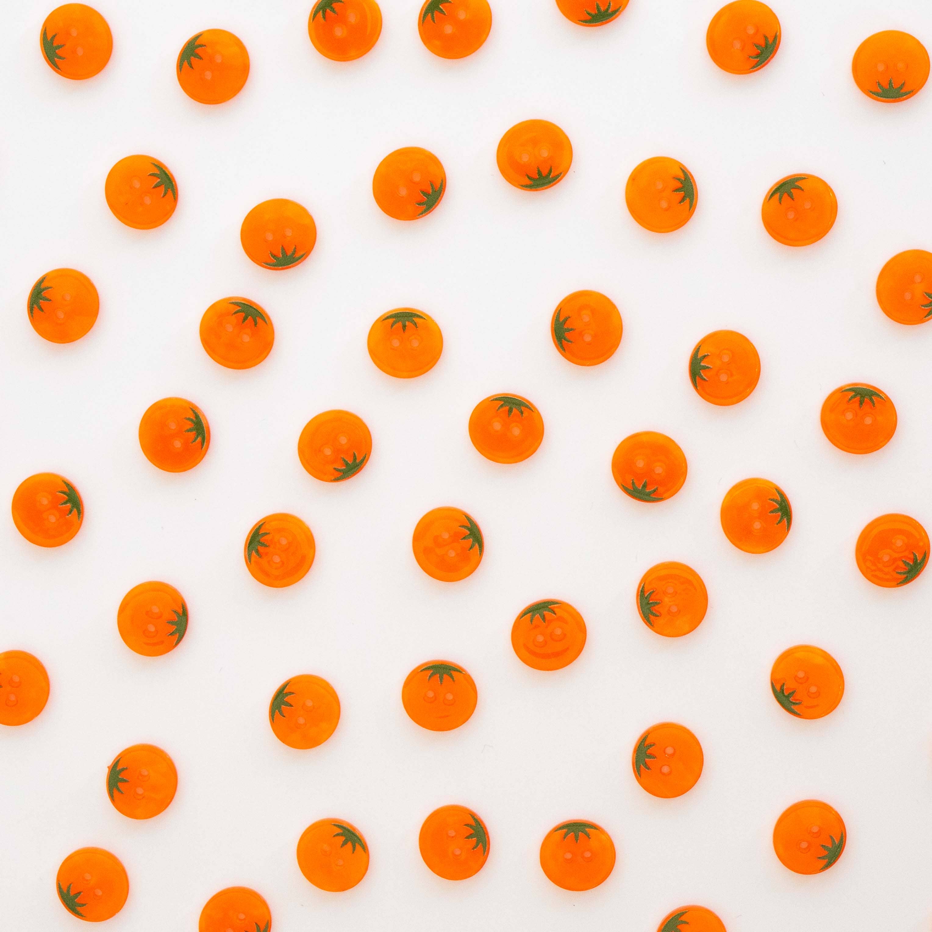 Orange Heirloom Tomato Small 5/8" Buttons