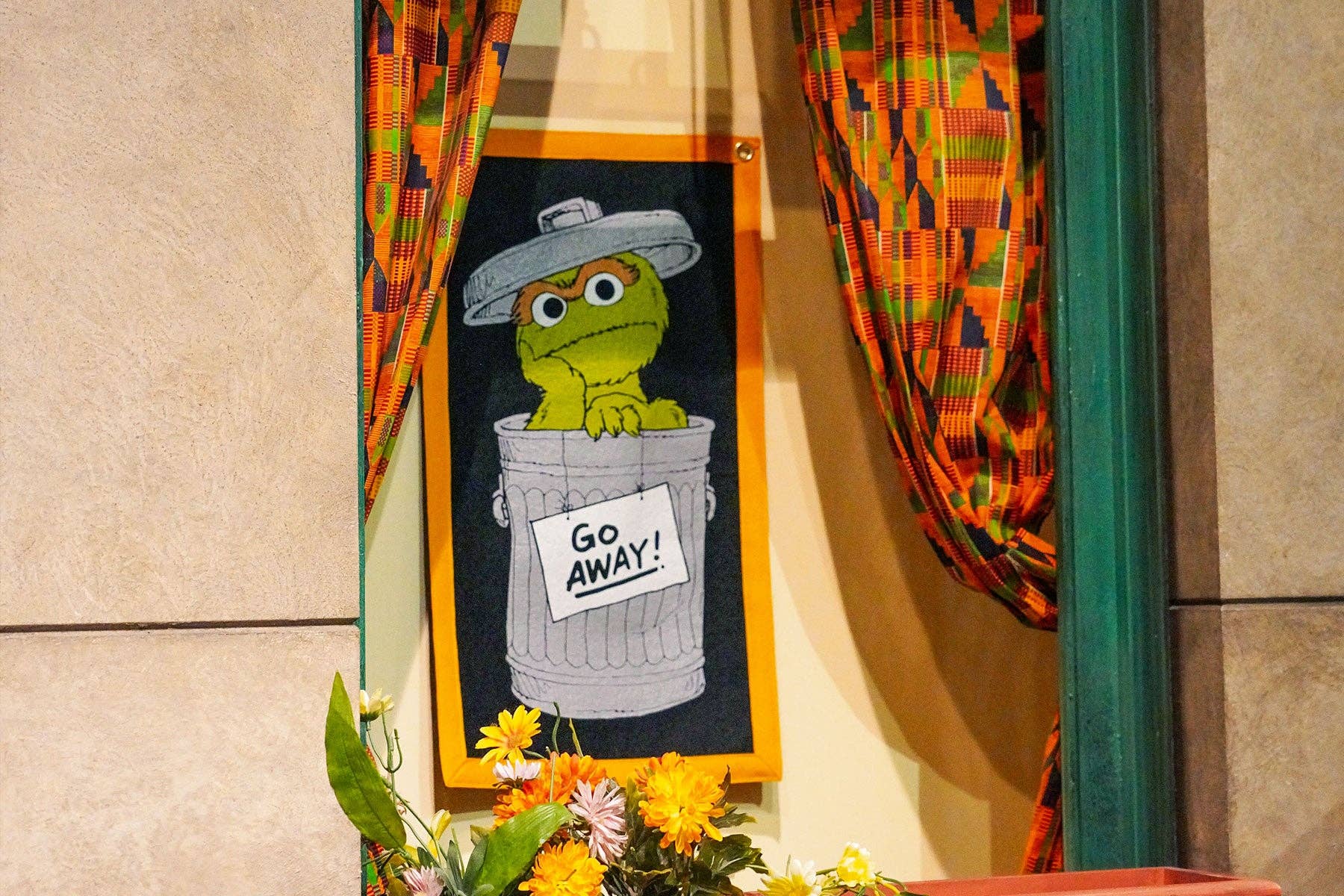 Oscar the Grouch Camp Flag • Sesame Street x Oxford Pennant