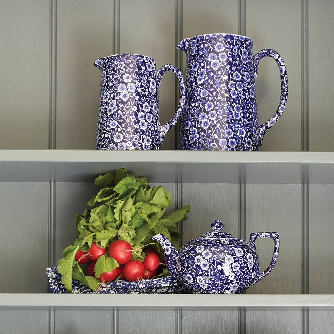 Blue Calico Large Tankard Jug