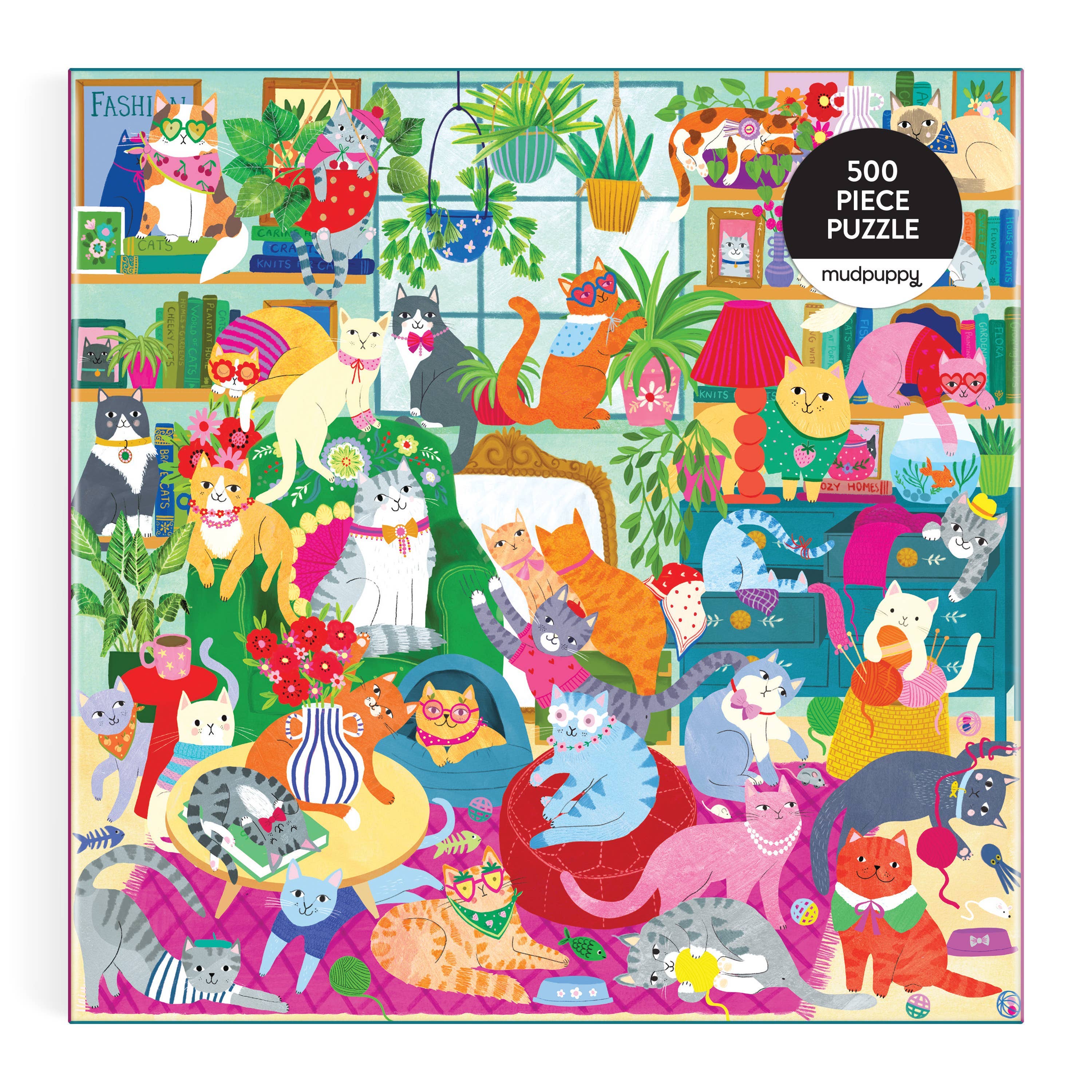 Caturday Afternoon 500 Piece Family Puzzle