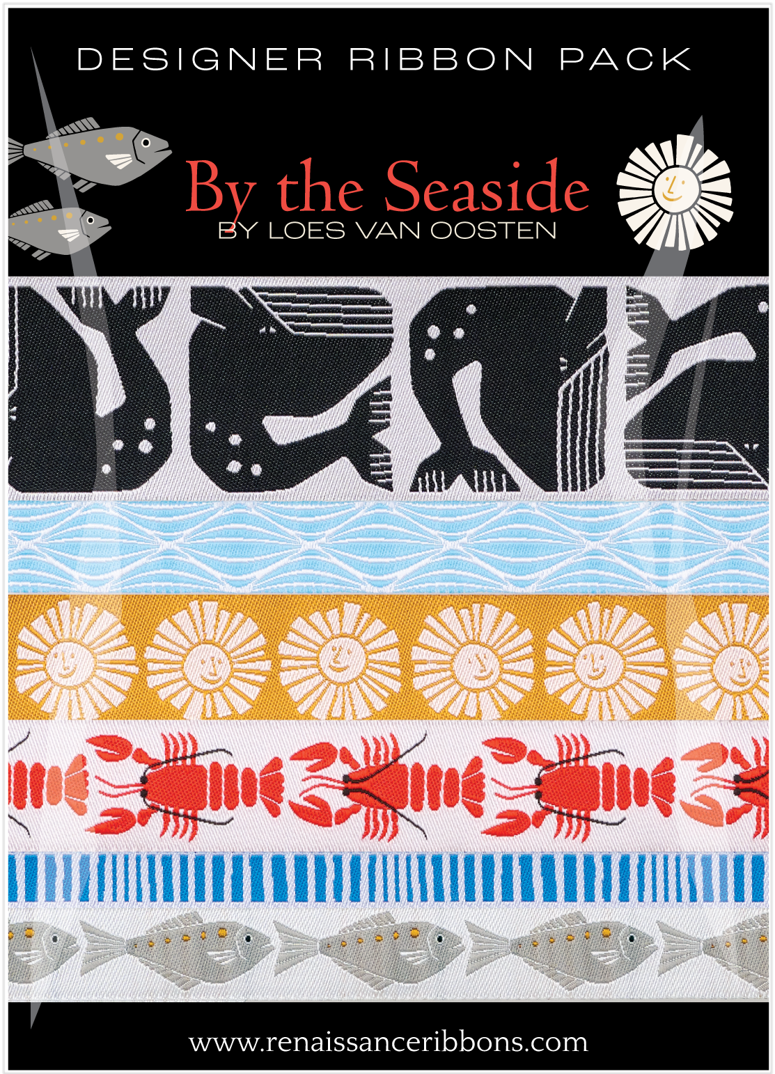 By the Seaside Designer Ribbon Pack by Loes Van Oosten