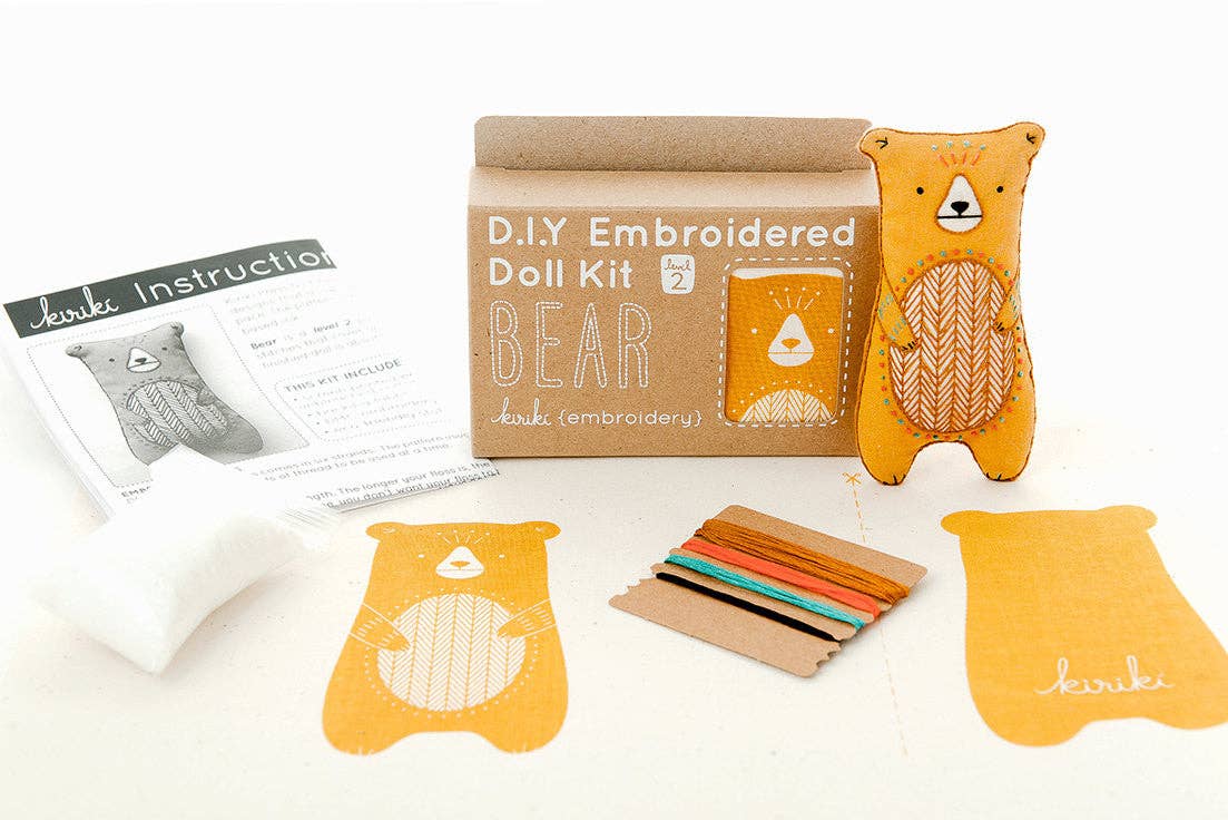 Bear - Doll Embroidery Kit