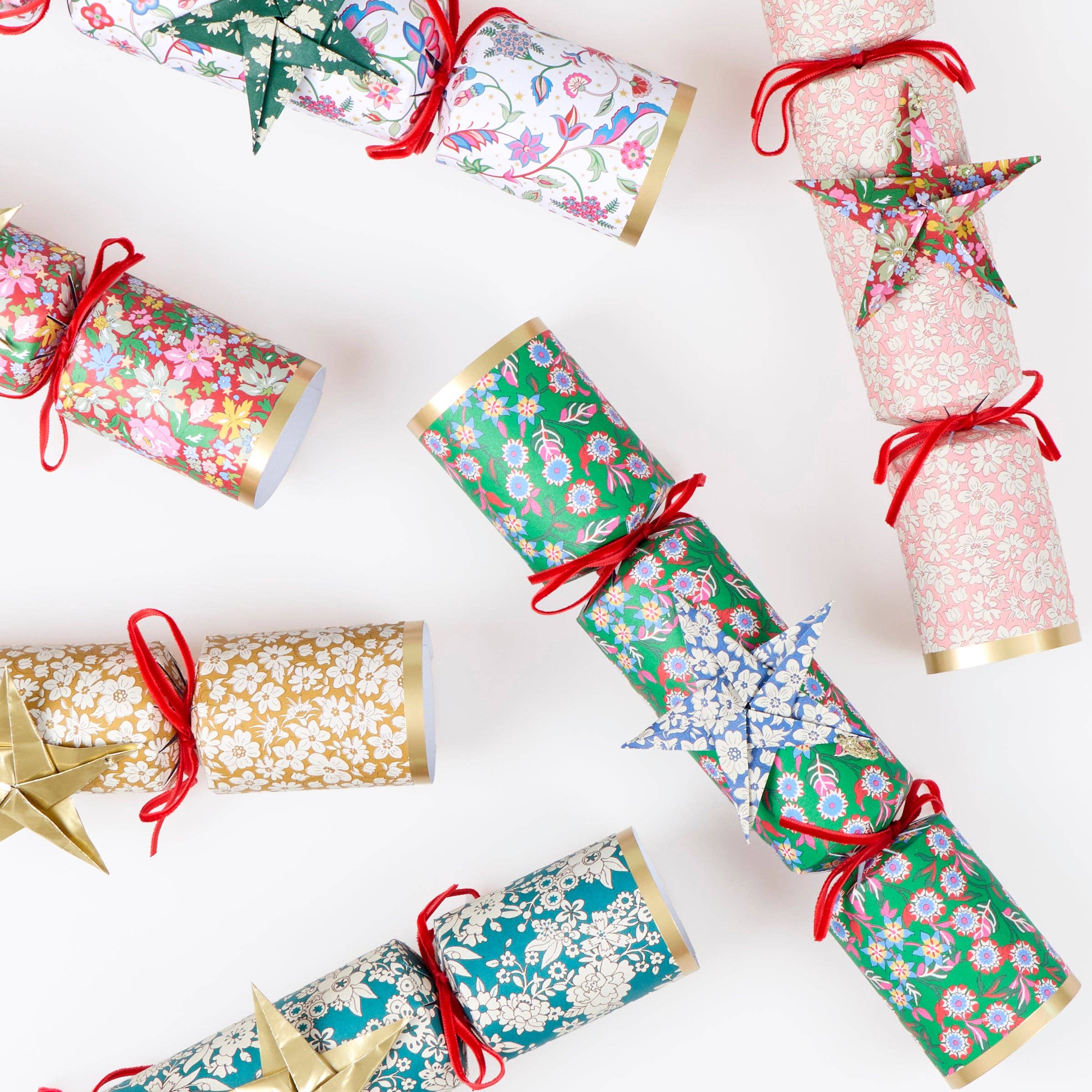 Meri Meri x Liberty Origami Star Christmas Crackers