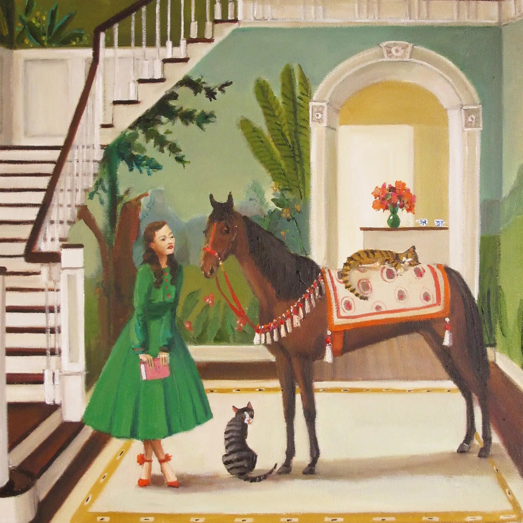 A House Horse Called Rousseau Art Print