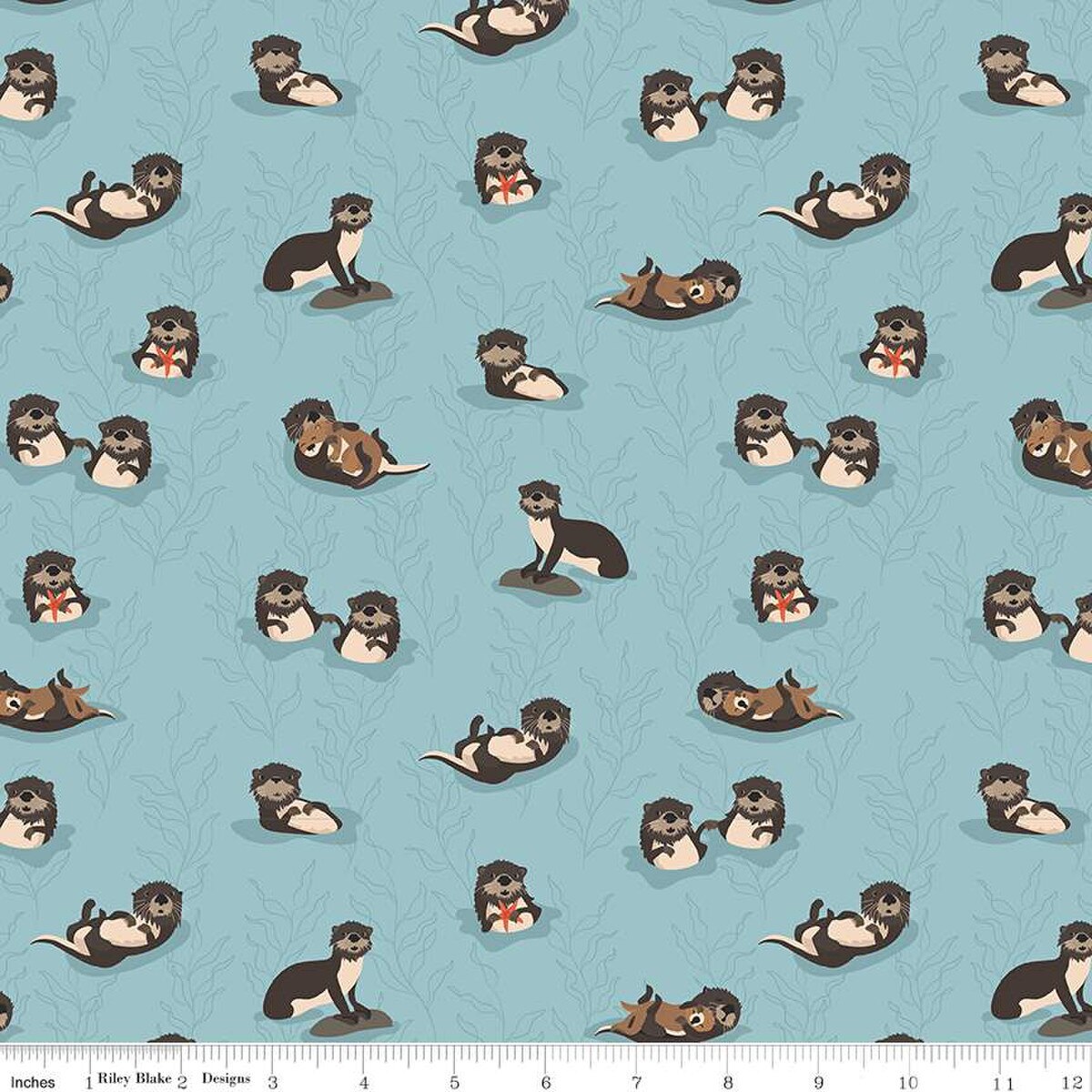 Alaska Sea Otters Aqua