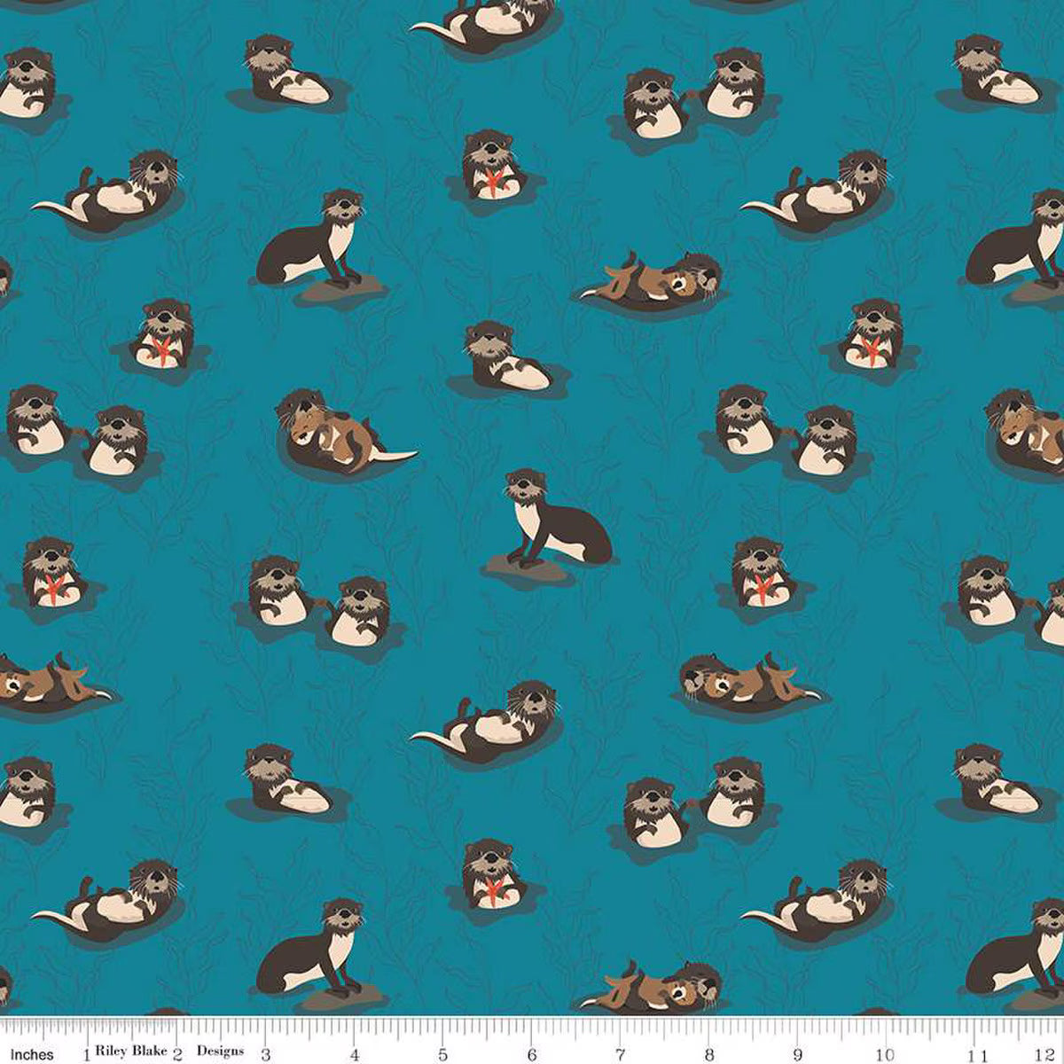 Alaska Sea Otters Deep Water