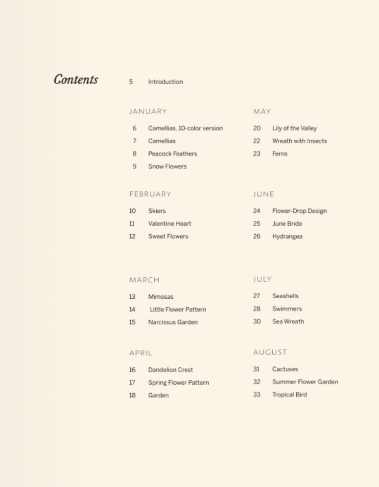 A Year of Embroidery: A Month-to-Month Collection of Motifs for Seasonal Stitching