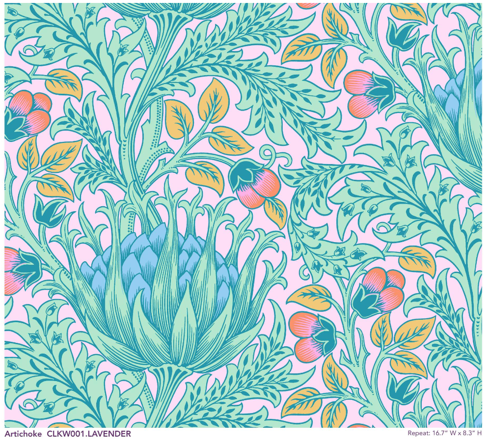 Artichoke (Cotton Lawn) by Kaffe Fassett x William Morris & Co.