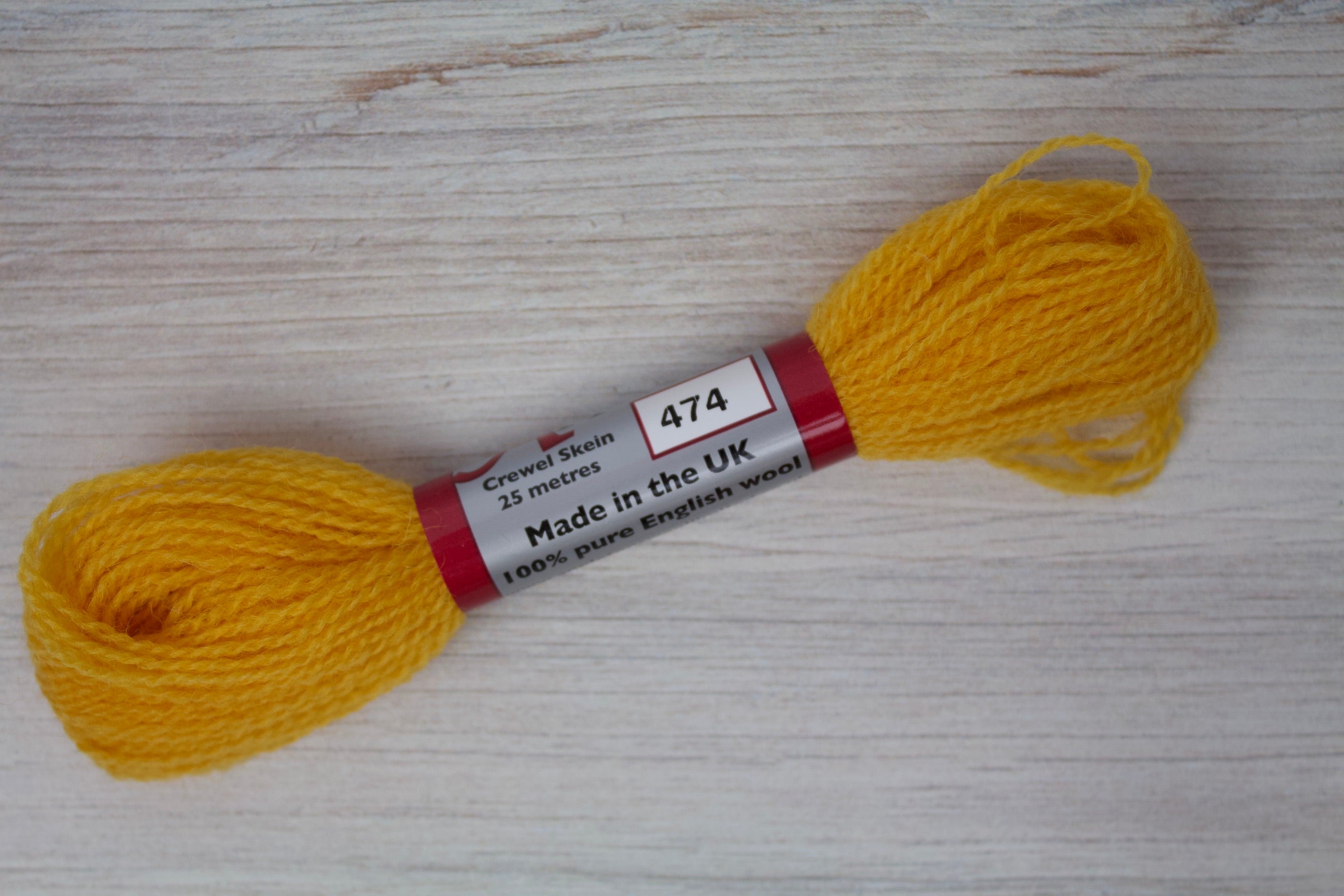 Individual Appletons Crewel Wool Skeins from the Autumn Yellow Colorway