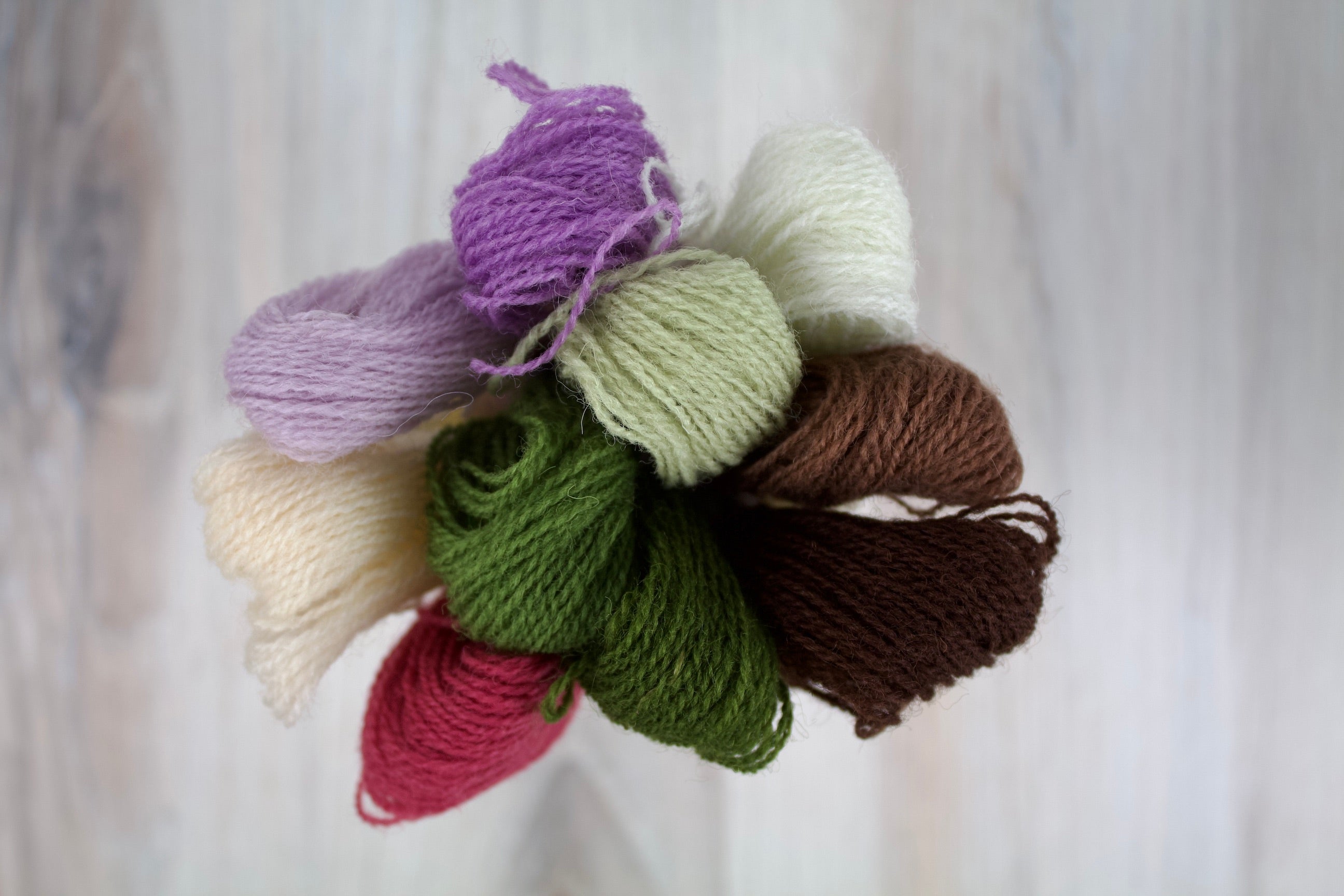 Autumn in the UK - 10 Skein Color Range of Appletons Crewel Wool