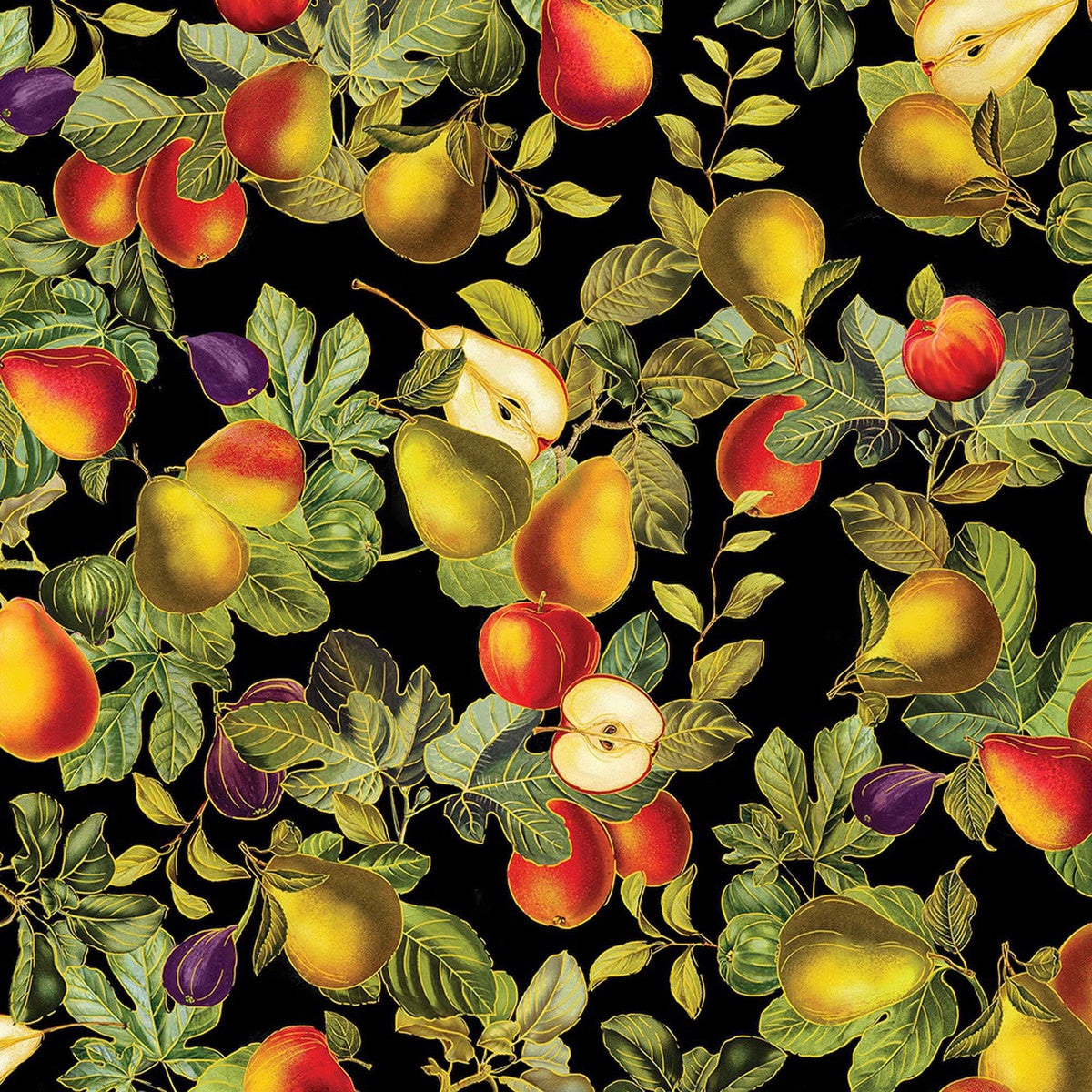 Harvest Festival Fall Fruit by Bernatex Fabrics