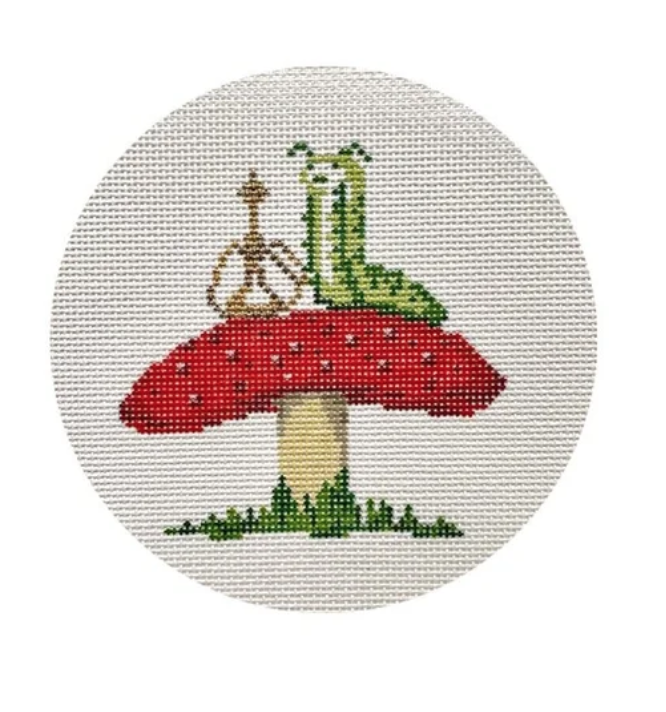 Caterpillar / Alice in Technicolor Needlepoint Canvas