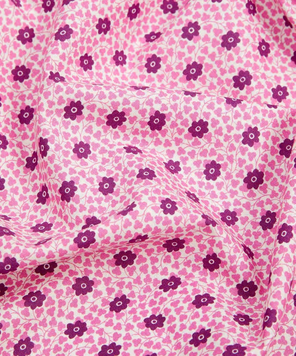 Chelsea Flower by Liberty Fabrics in Raspberry