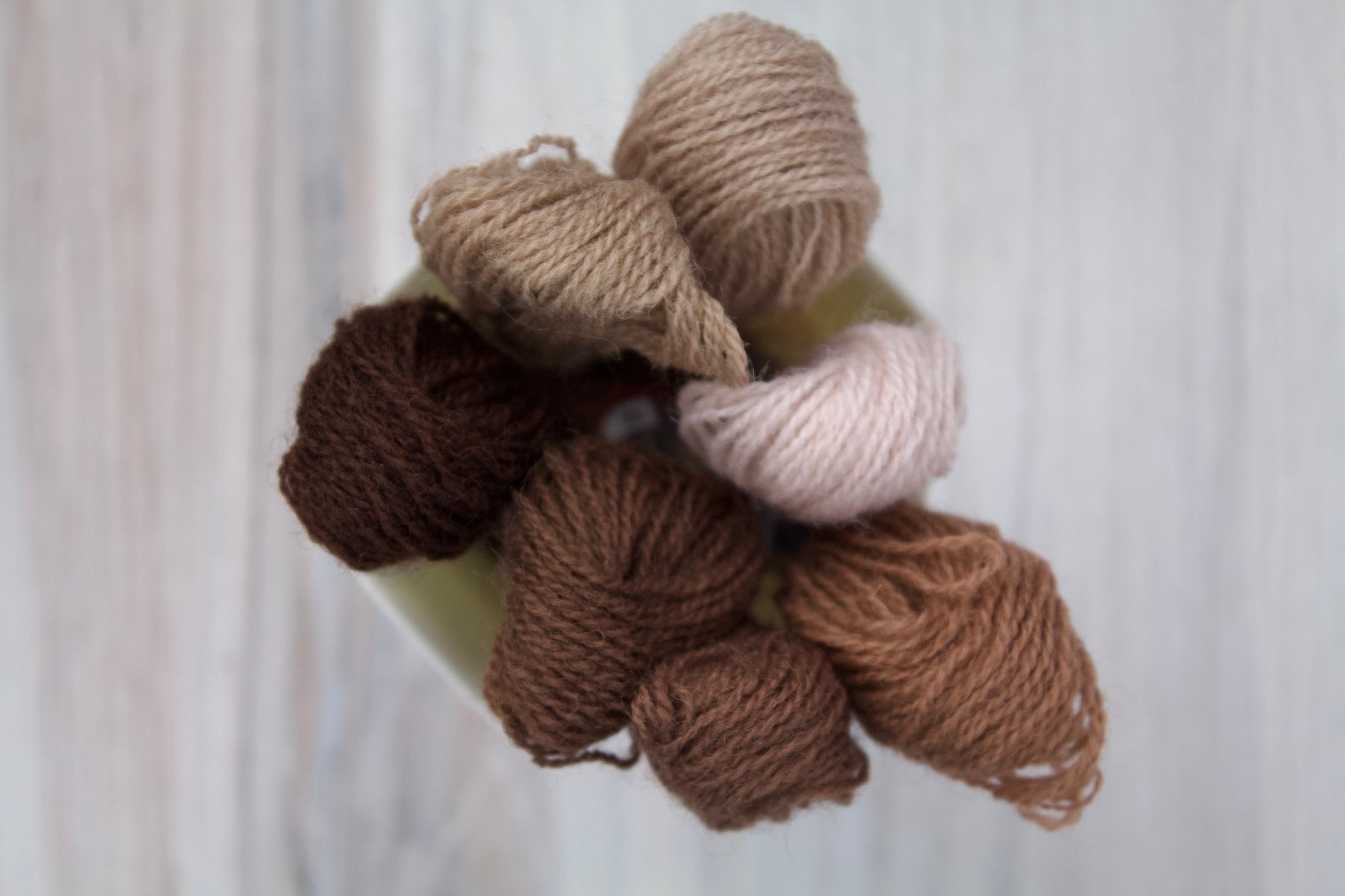 Individual Appletons Crewel Wool Skeins from the Chocolate Colorway