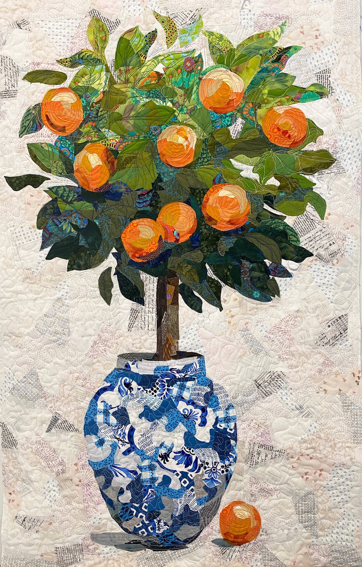 Clementine a Pieced Collage Pattern — The Blue Peony