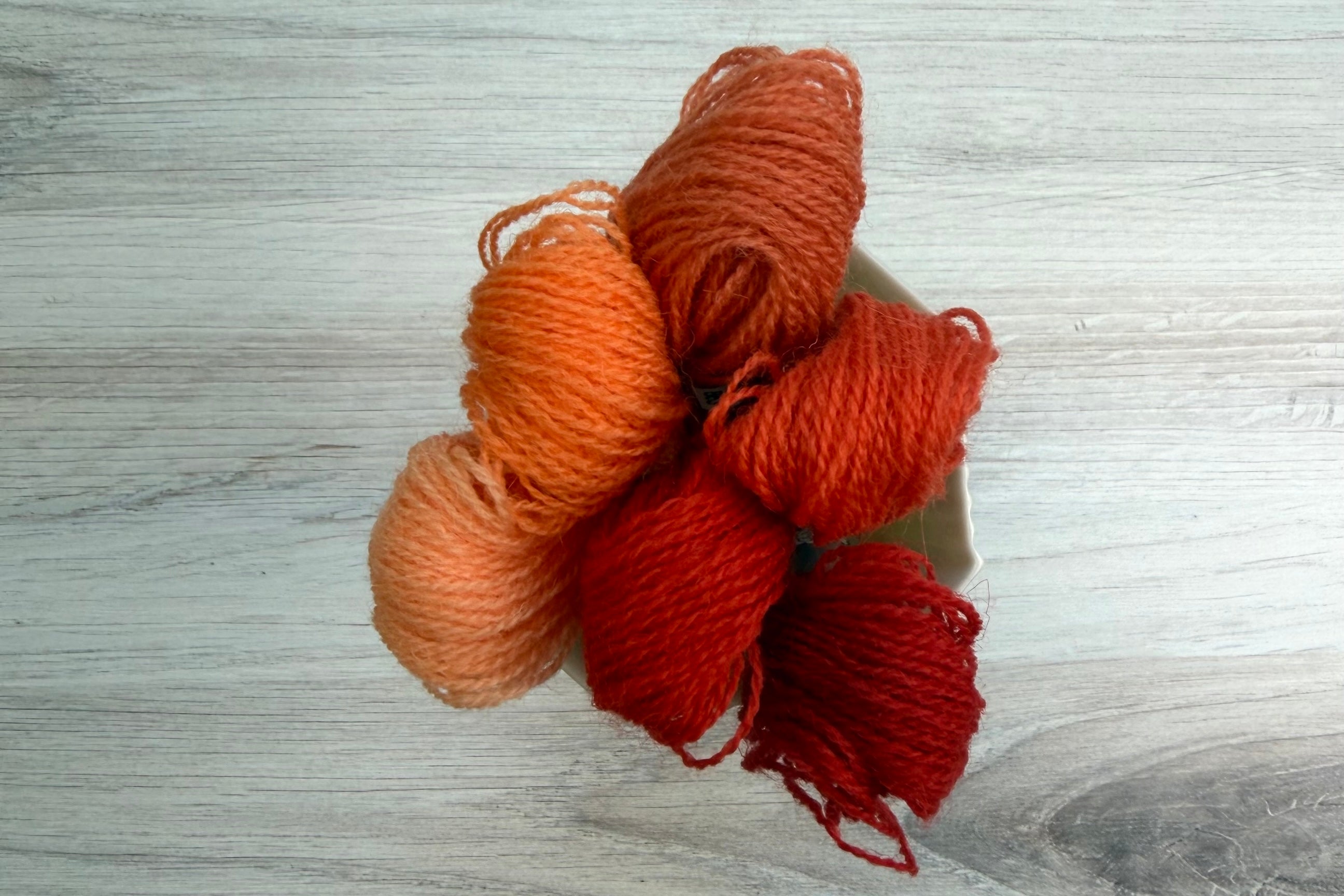 Individual Appletons Crewel Wool Skeins from the Coral Colorway