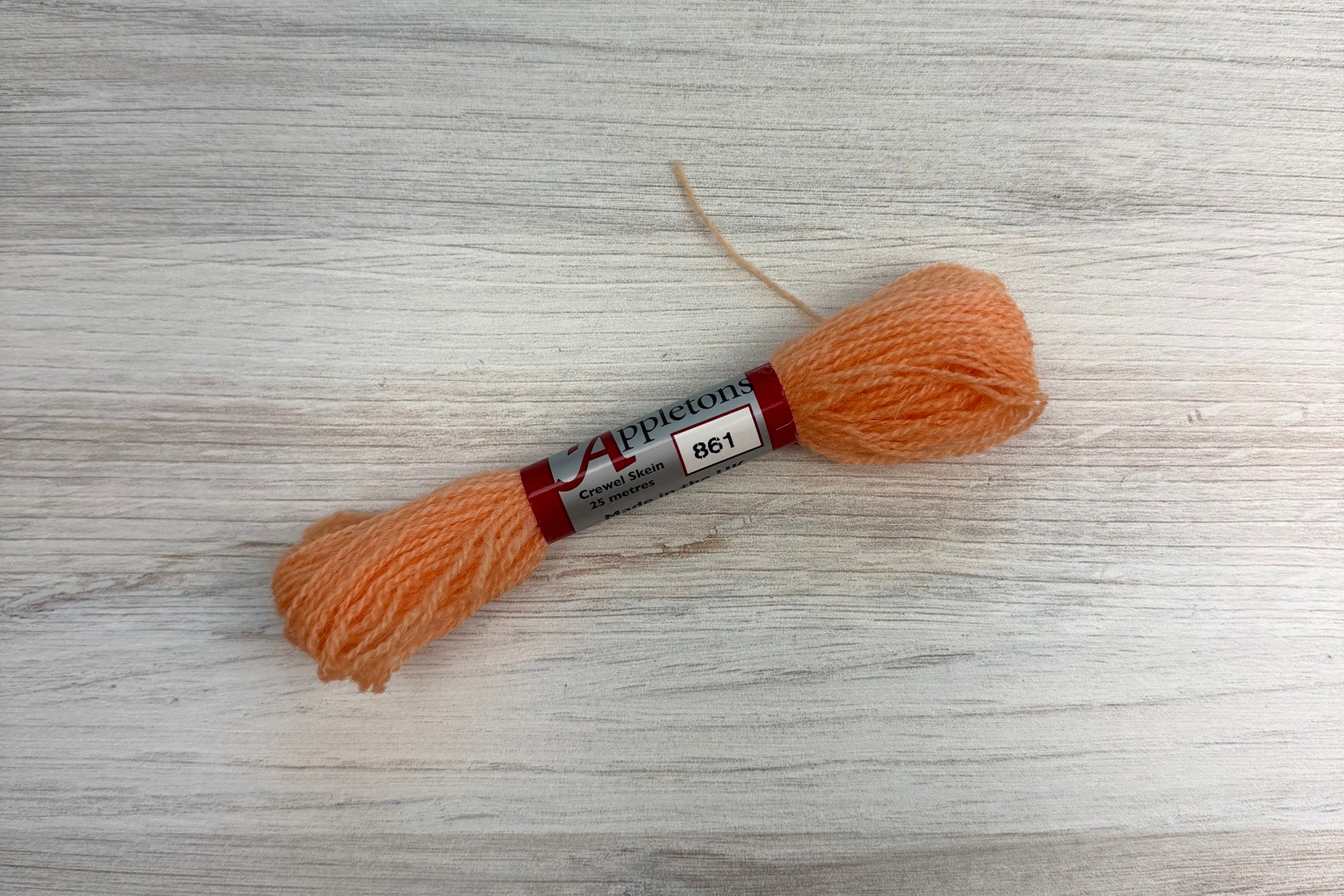 Individual Appletons Crewel Wool Skeins from the Coral Colorway