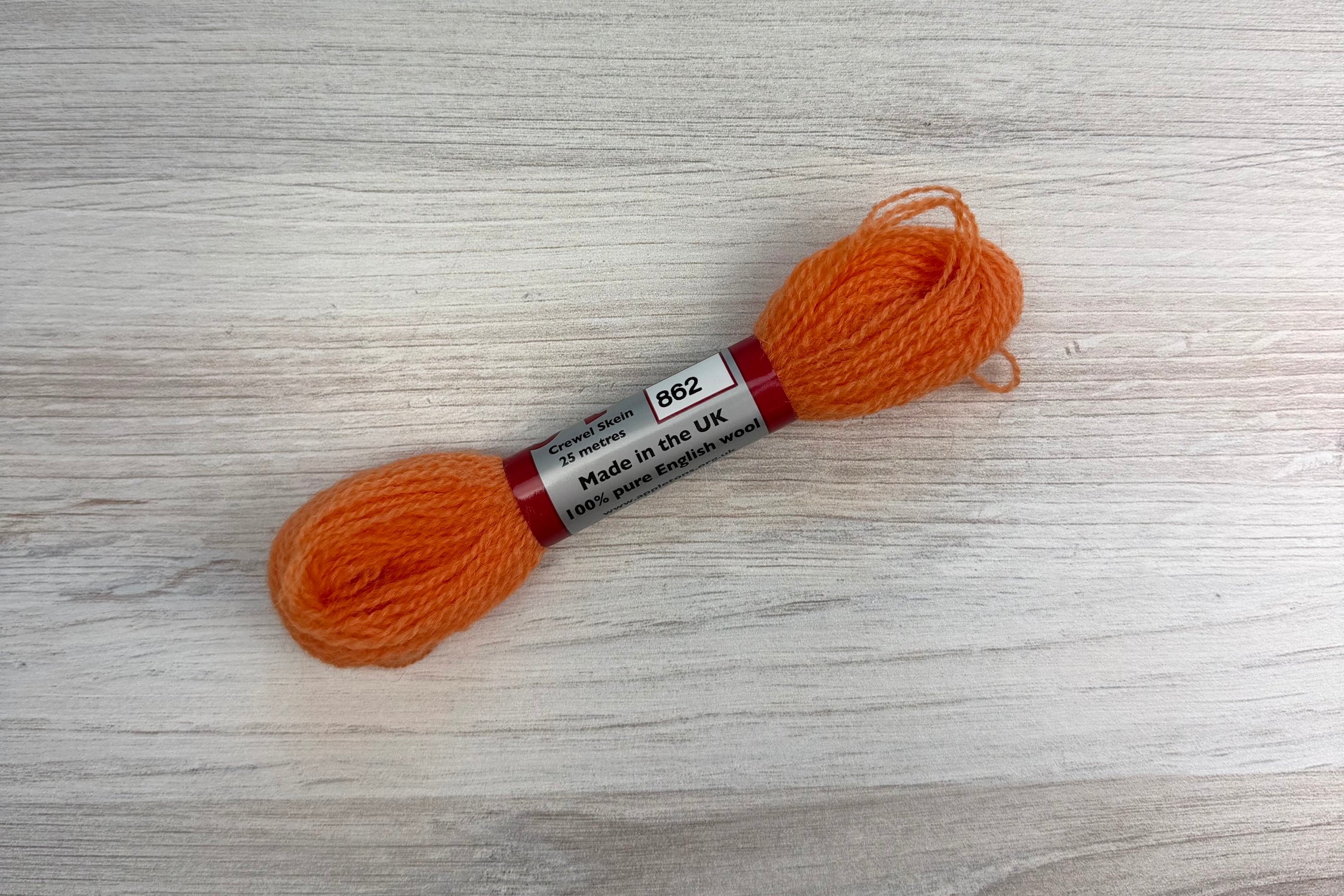 Individual Appletons Crewel Wool Skeins from the Coral Colorway