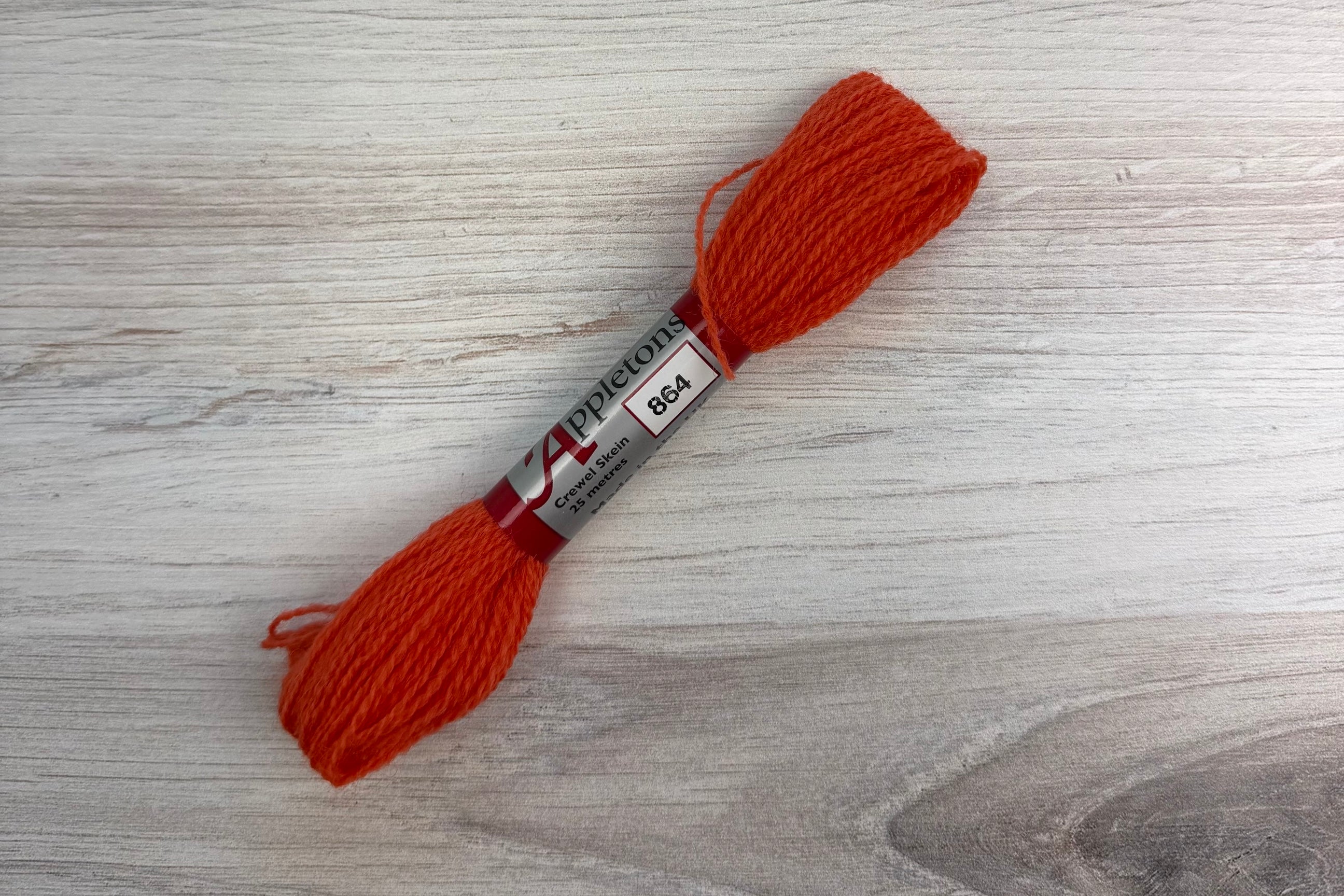 Individual Appletons Crewel Wool Skeins from the Coral Colorway