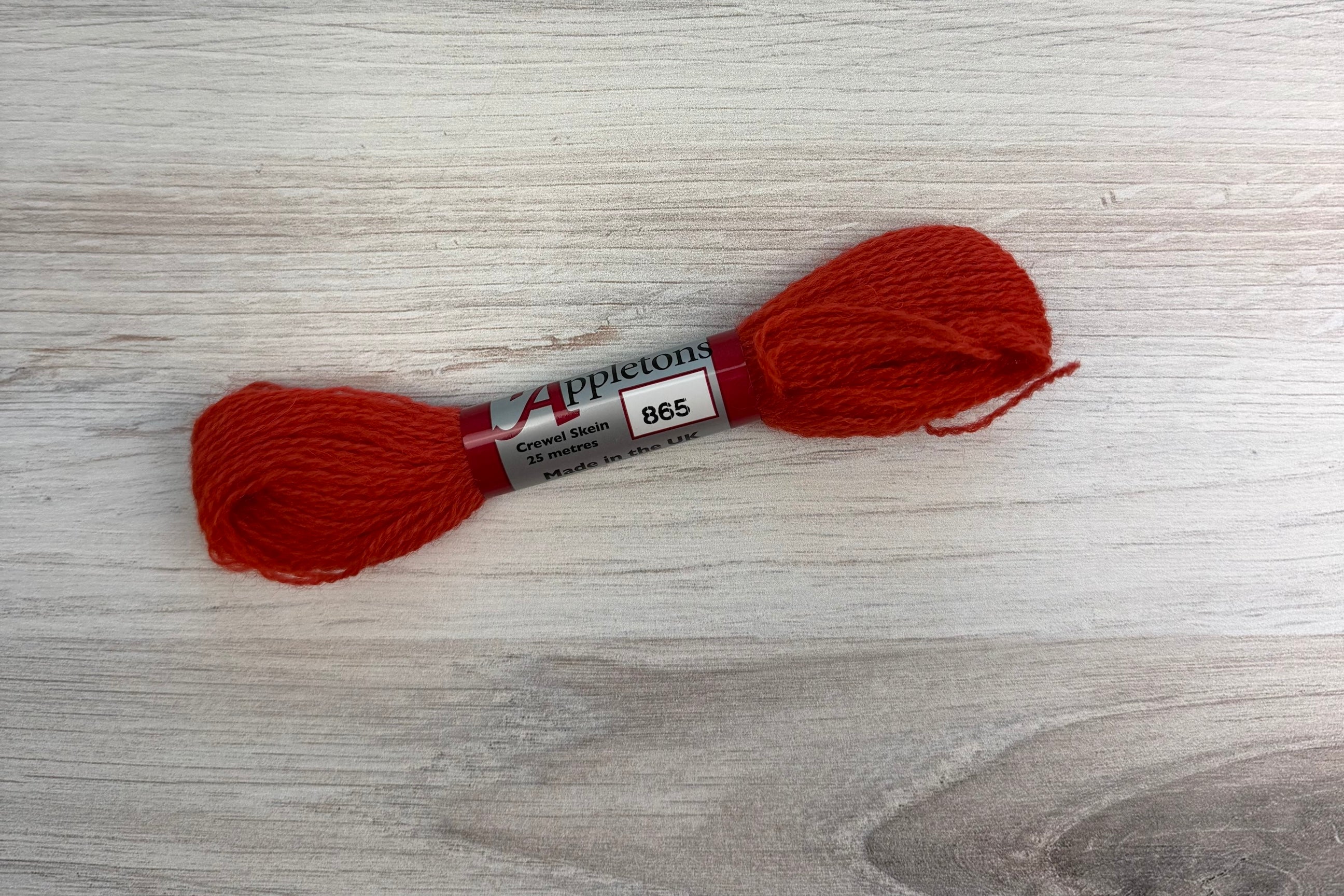 Individual Appletons Crewel Wool Skeins from the Coral Colorway