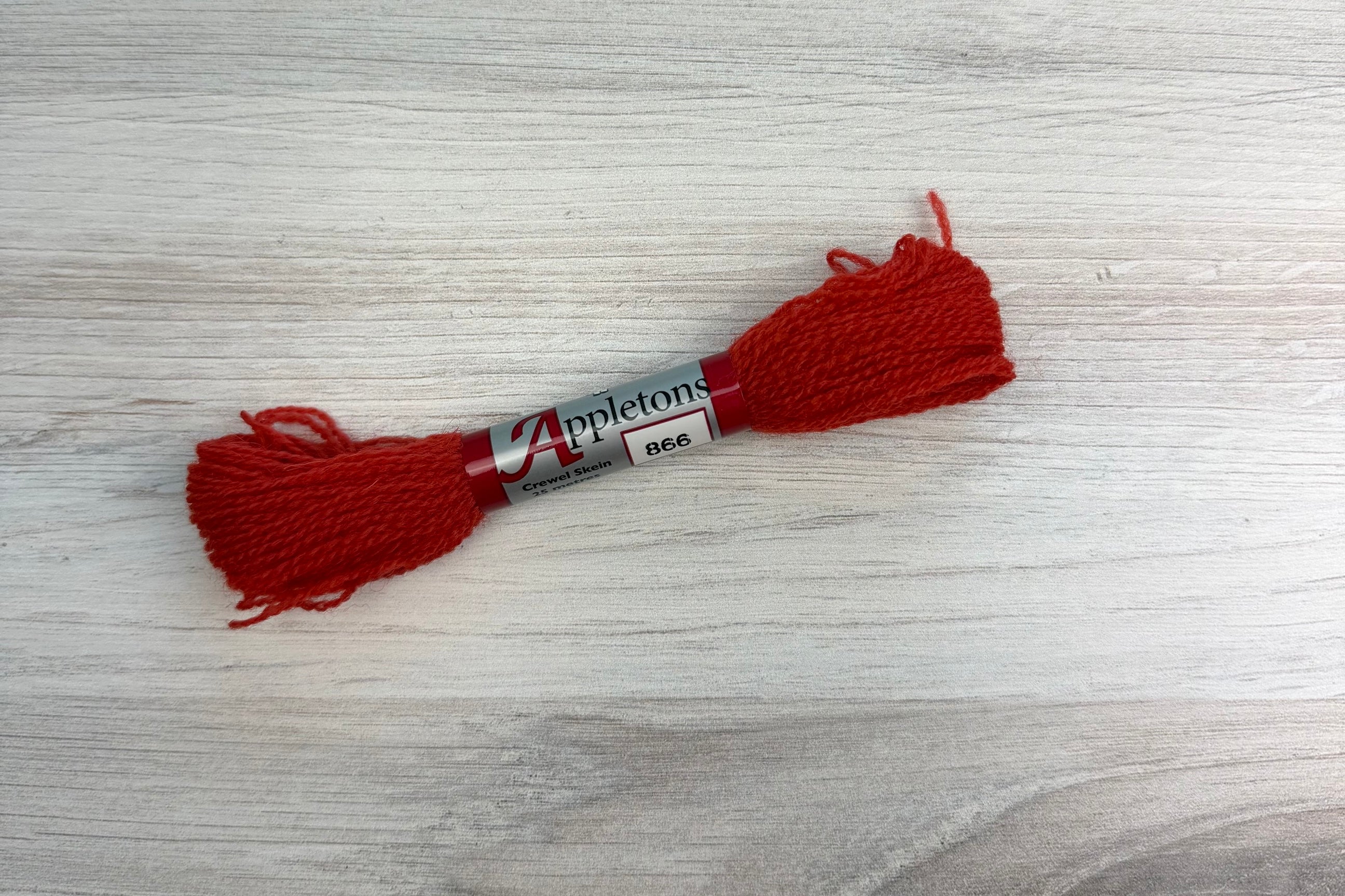 Individual Appletons Crewel Wool Skeins from the Coral Colorway