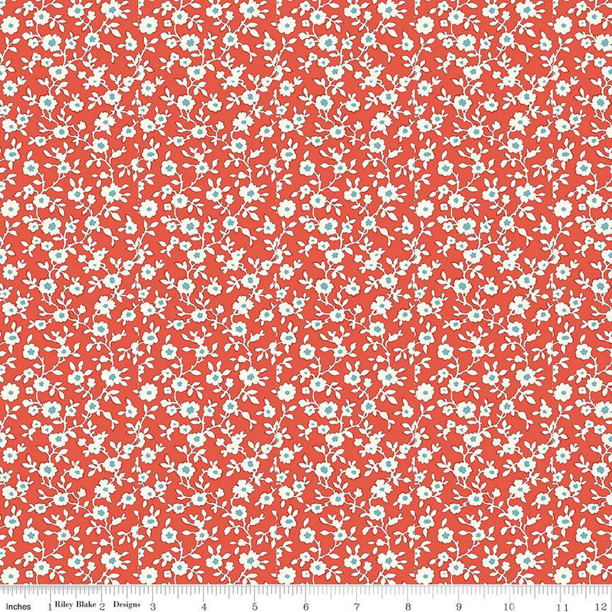 Daisy Trail by Liberty Fabrics in Red